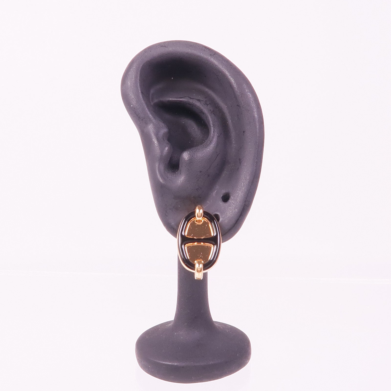 HERMES 金屬Mini Maillon Earrings耳環