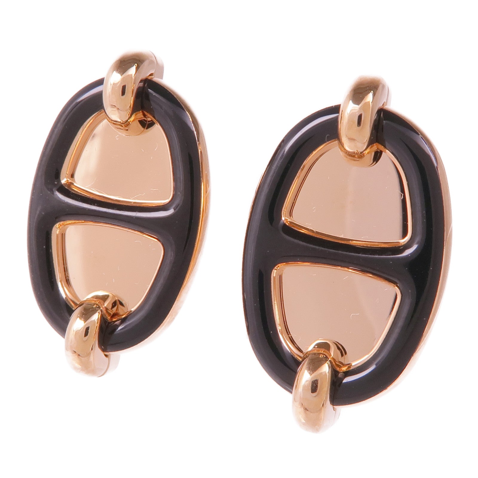 HERMES 金屬Mini Maillon Earrings耳環