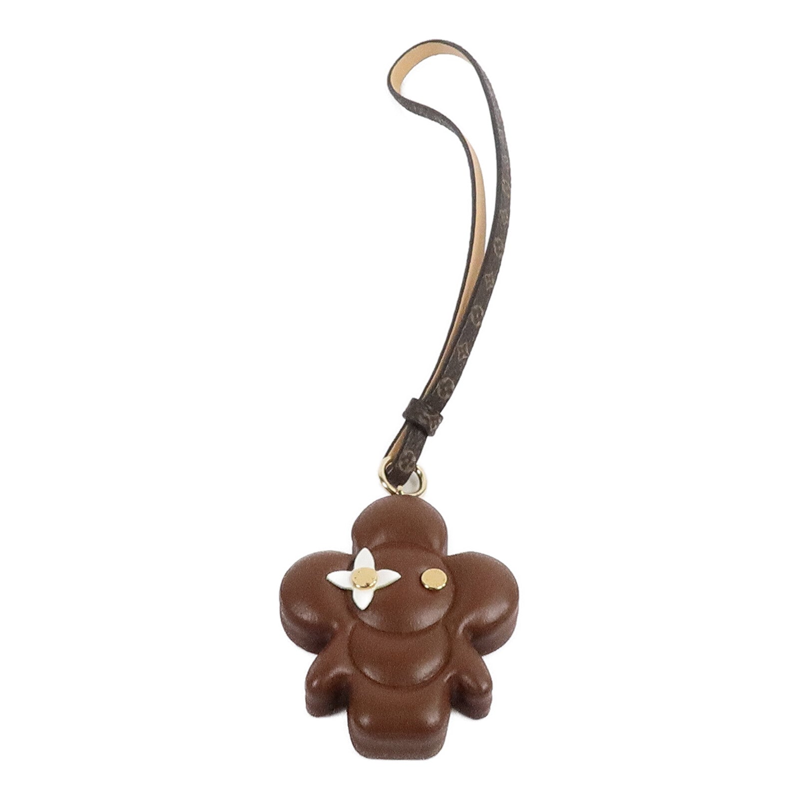 LOUIS VUITTON Monogram/金屬Vivienne Chocolate Bag Charm掛飾