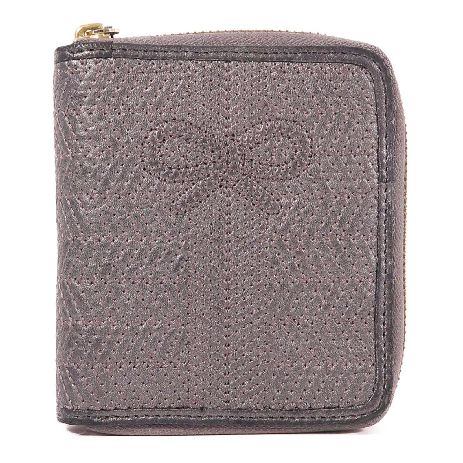 ANYA HINDMARCH 【激減優惠】皮革Wallet金扣錢包