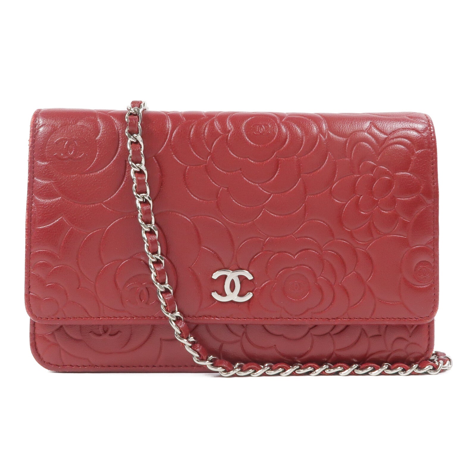 CHANEL 羊皮皮革WOC Wallet On Chain鏈帶肩背袋