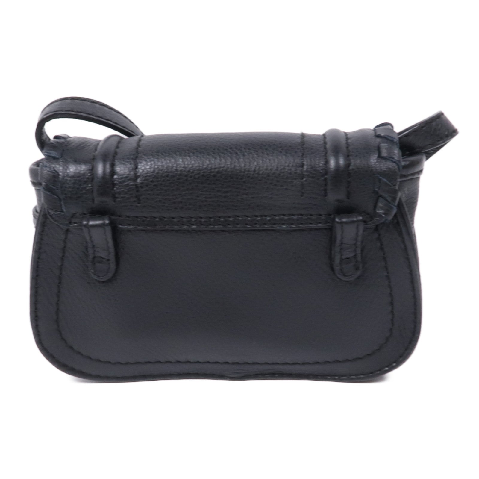 Chloe 牛皮皮革Mini Polly Bag金扣肩背袋