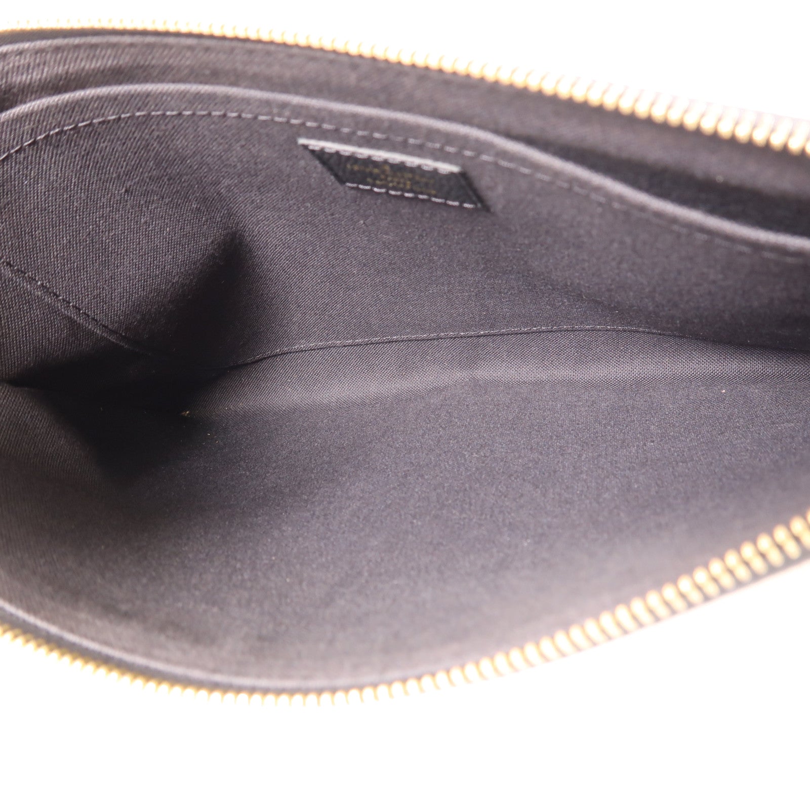 LOUIS VUITTON Monogram Empreinte Daily Pouch金扣手拿包黑色