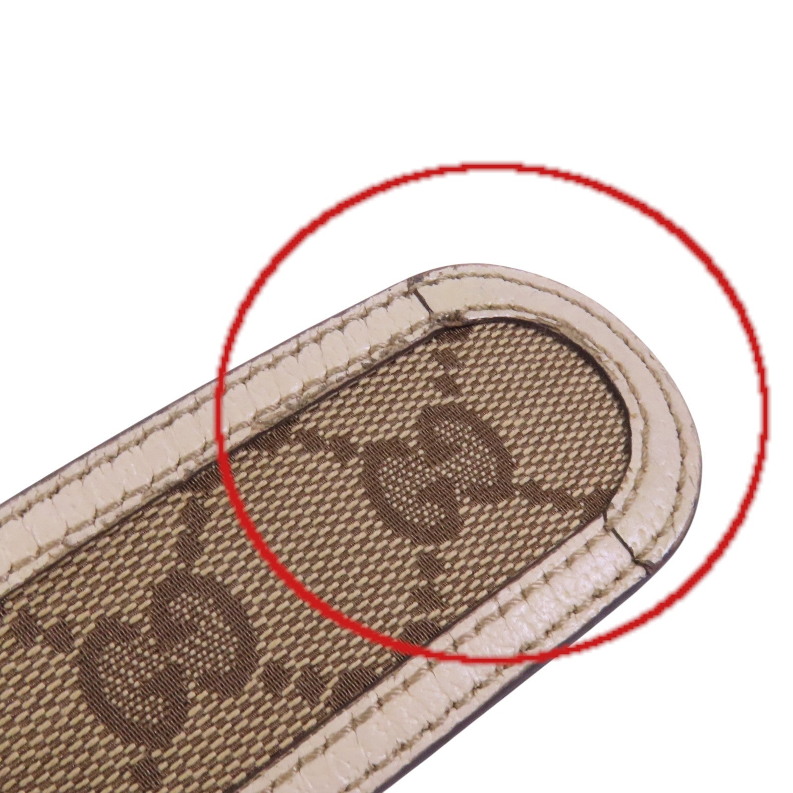 GUCCI GG帆布/牛皮皮革Gucci Belt金扣皮帶