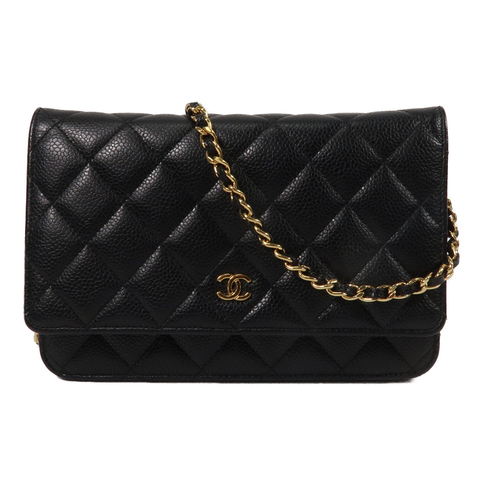CHANEL 牛皮皮革WOC Wallet On Chain鏈帶肩背袋