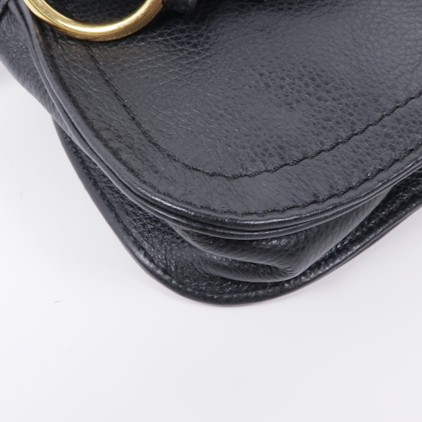 Chloe 牛皮皮革Mini Polly Bag金扣肩背袋