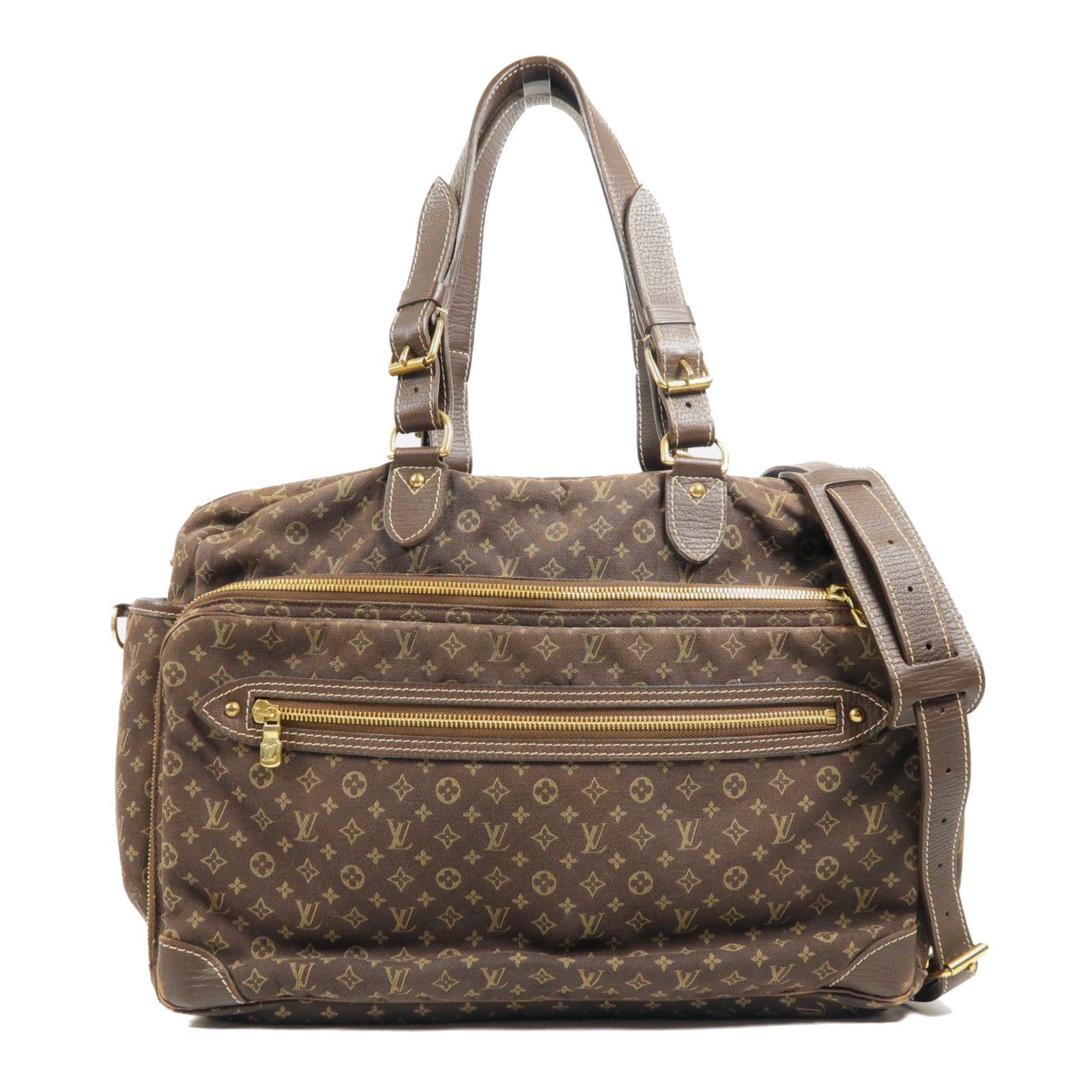 LOUIS VUITTON Monogram Mini Lin Sac A Langer Diaper金扣手挽肩背兩用袋