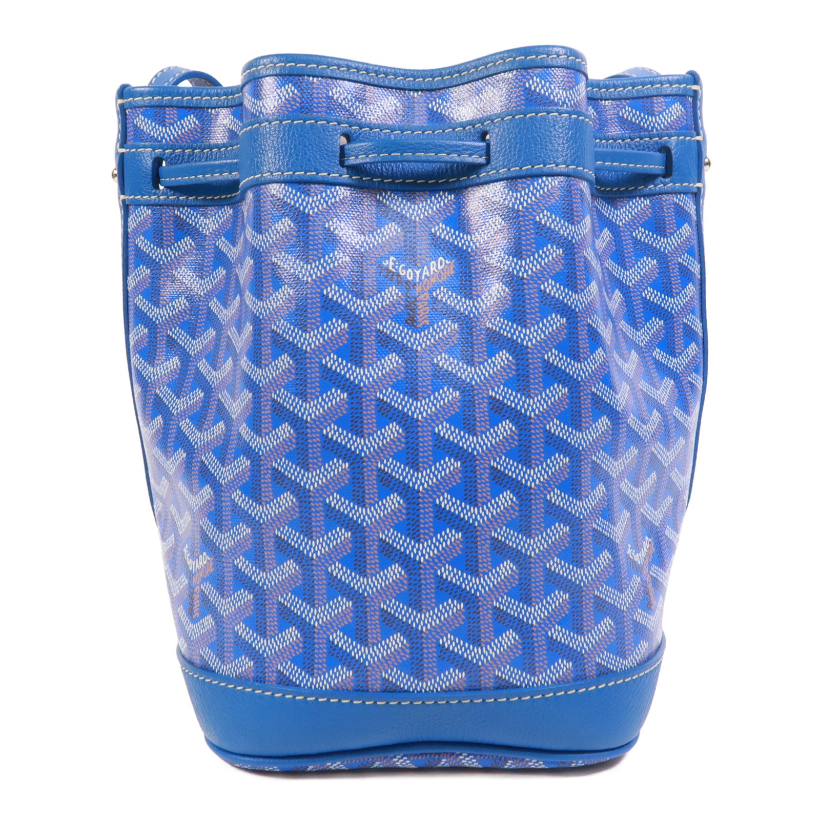 GOYARD 塗層帆布Petit Flot Bucket銀扣肩背袋