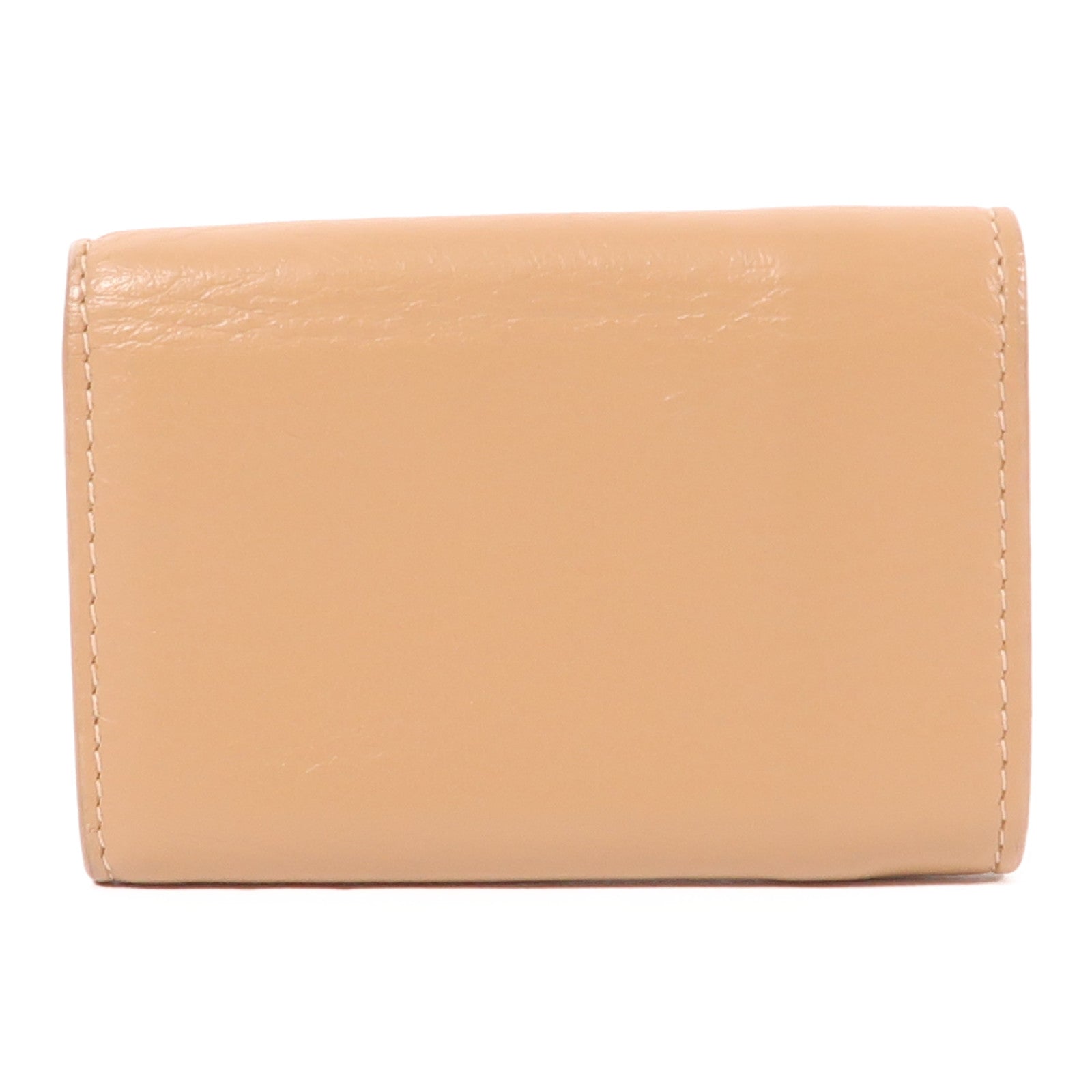 BALENCIAGA SHW Wallet 391446 Lambskin Leather Beige