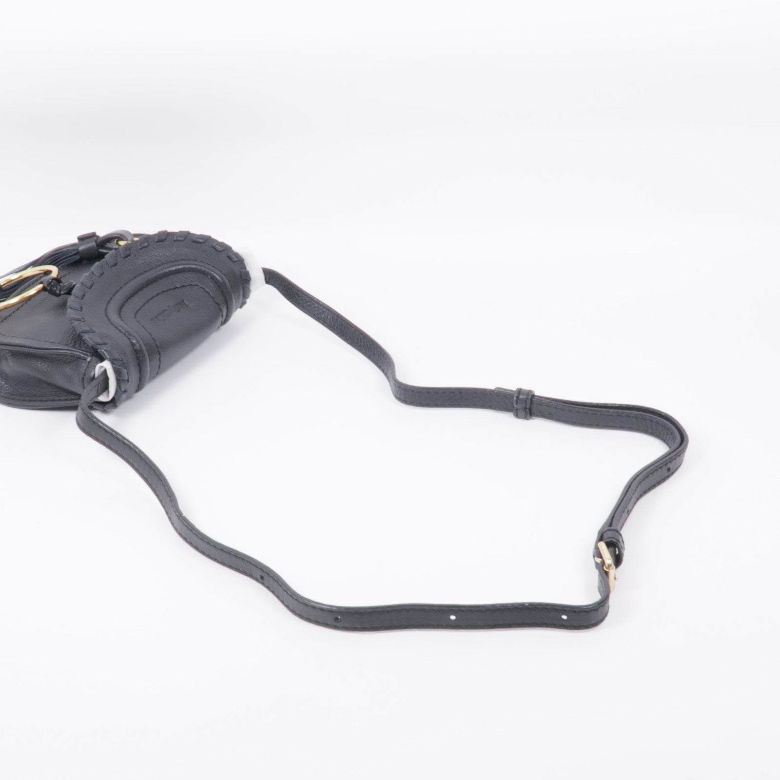 Chloe 牛皮皮革Mini Polly Bag金扣肩背袋