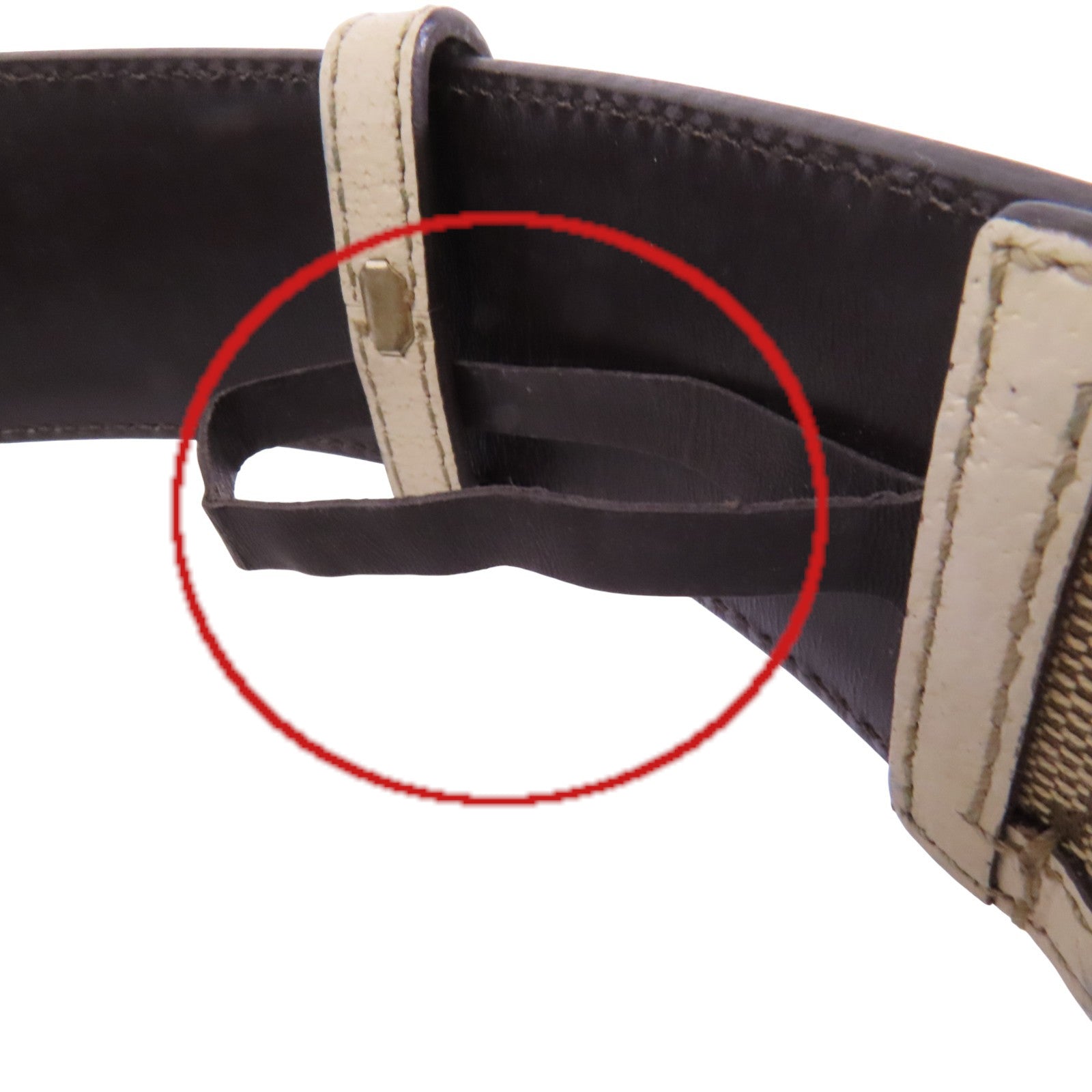 GUCCI GG帆布/牛皮皮革Gucci Belt金扣皮帶