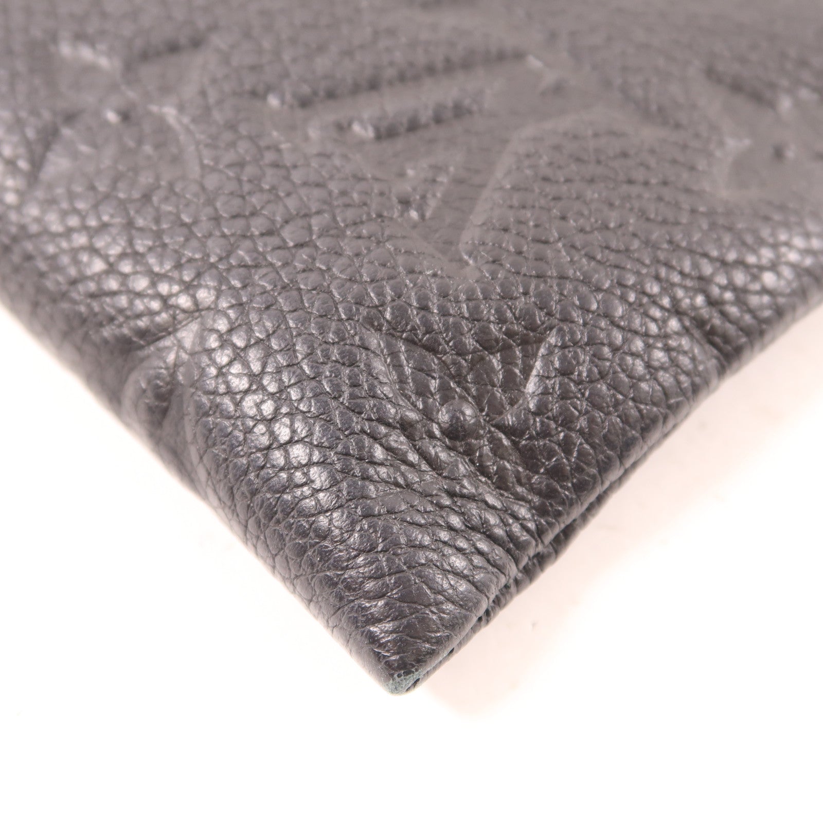 LOUIS VUITTON Monogram Empreinte Daily Pouch金扣手拿包黑色