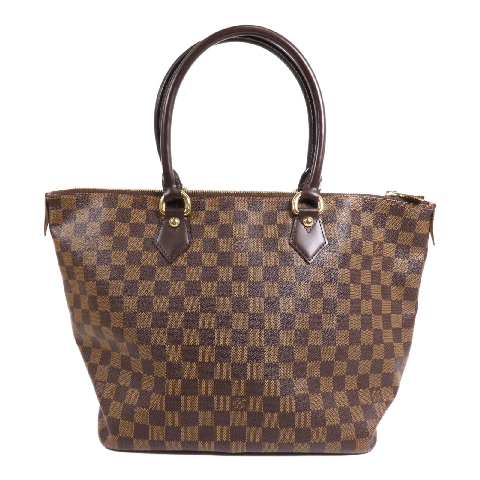 LOUIS VUITTON Damier Saleya MM金扣肩背袋/手挽袋