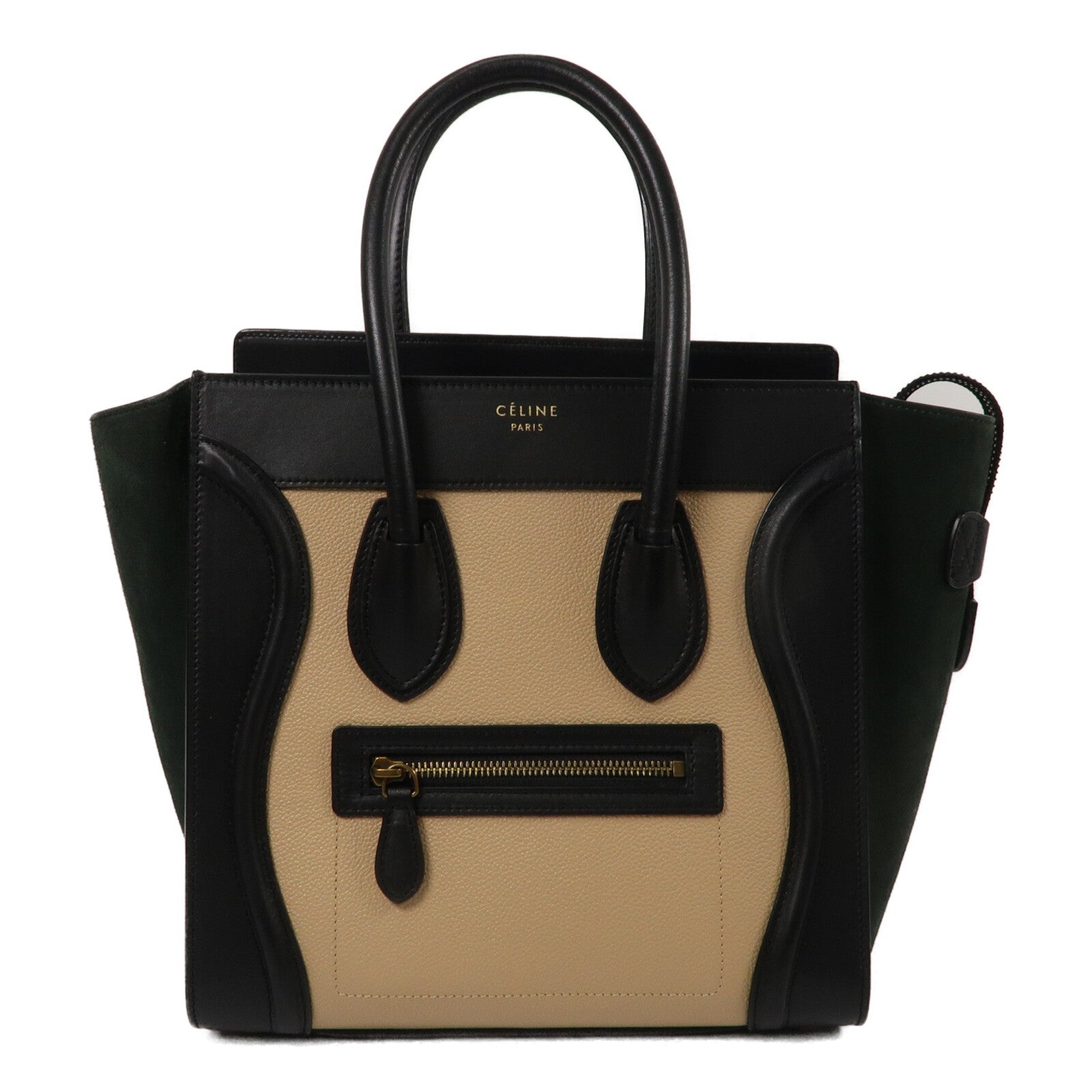 CELINE 牛皮/麂皮皮革Mirco Luggage手挽袋