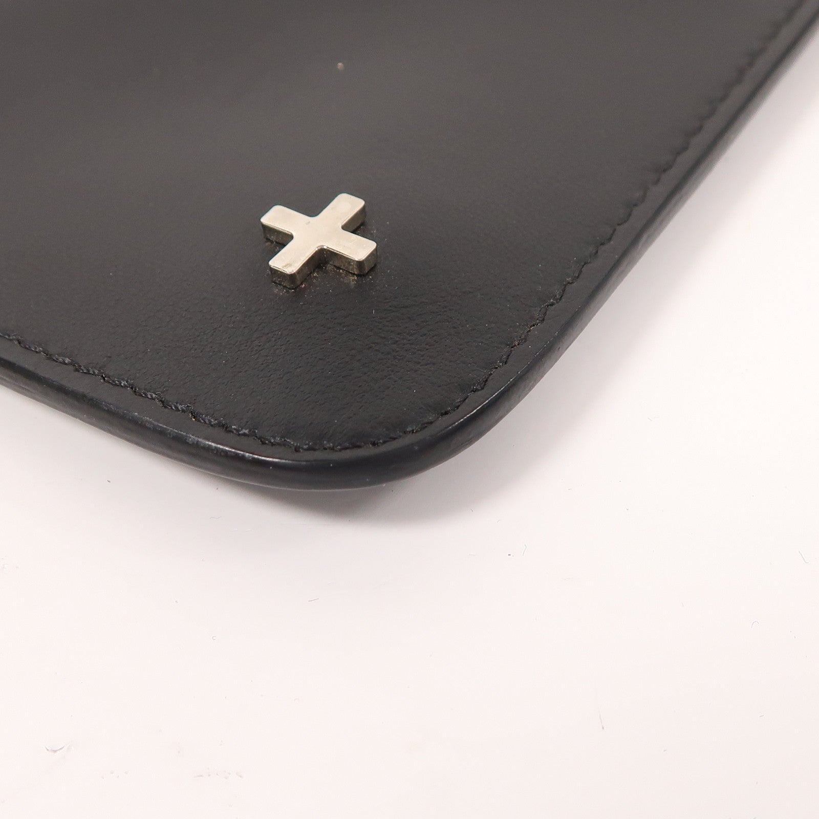 GIVENCHY 牛皮皮革Clutch銀扣手拿包