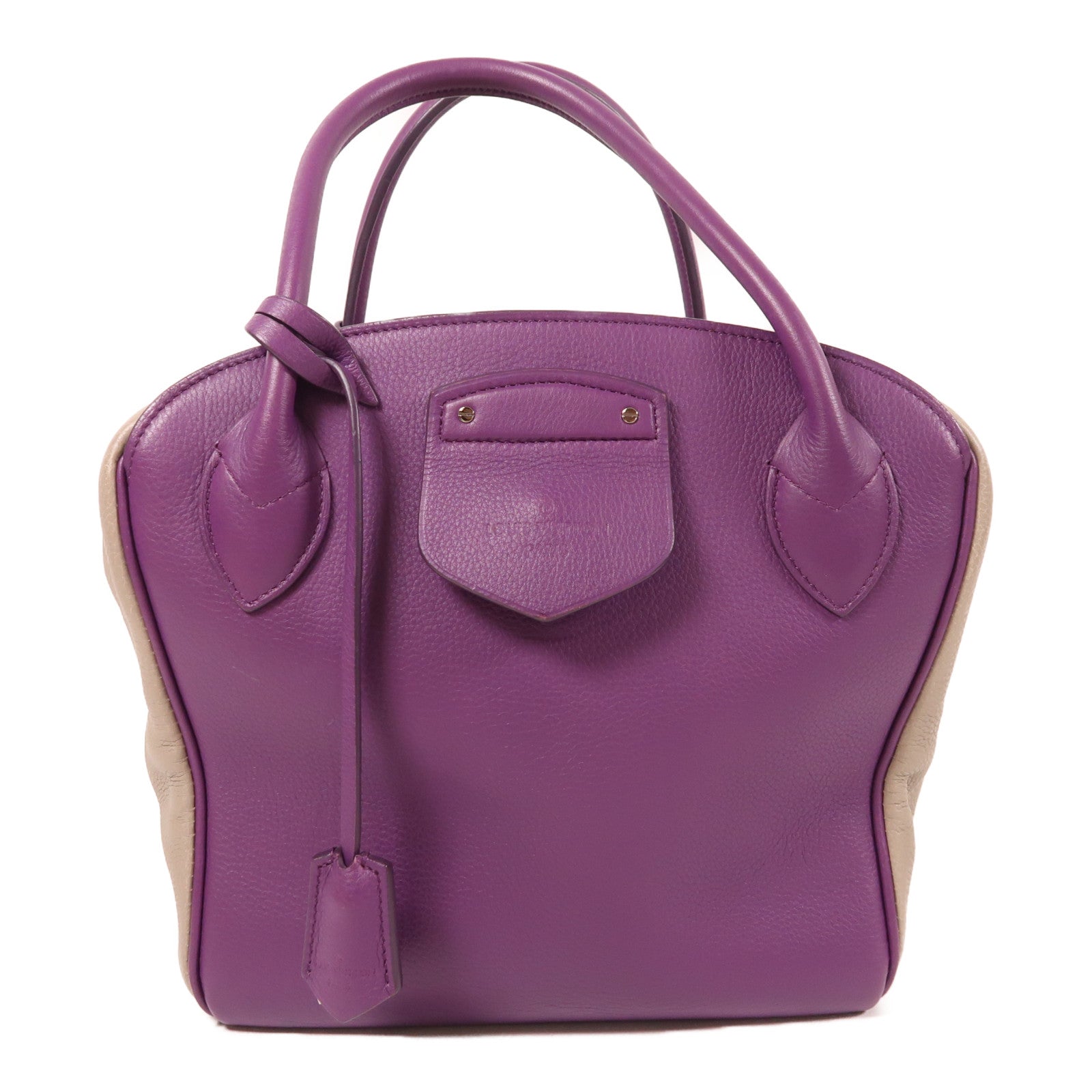 LOUIS VUITTON 【激減優惠】皮革Milaris銀扣手挽袋