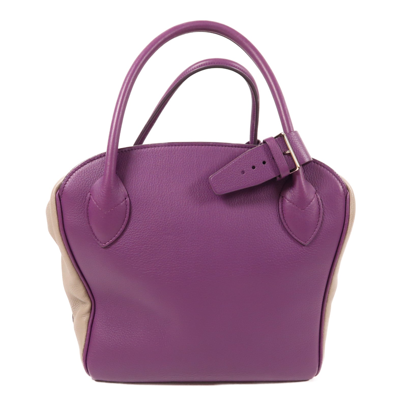 LOUIS VUITTON 【激減優惠】皮革Milaris銀扣手挽袋