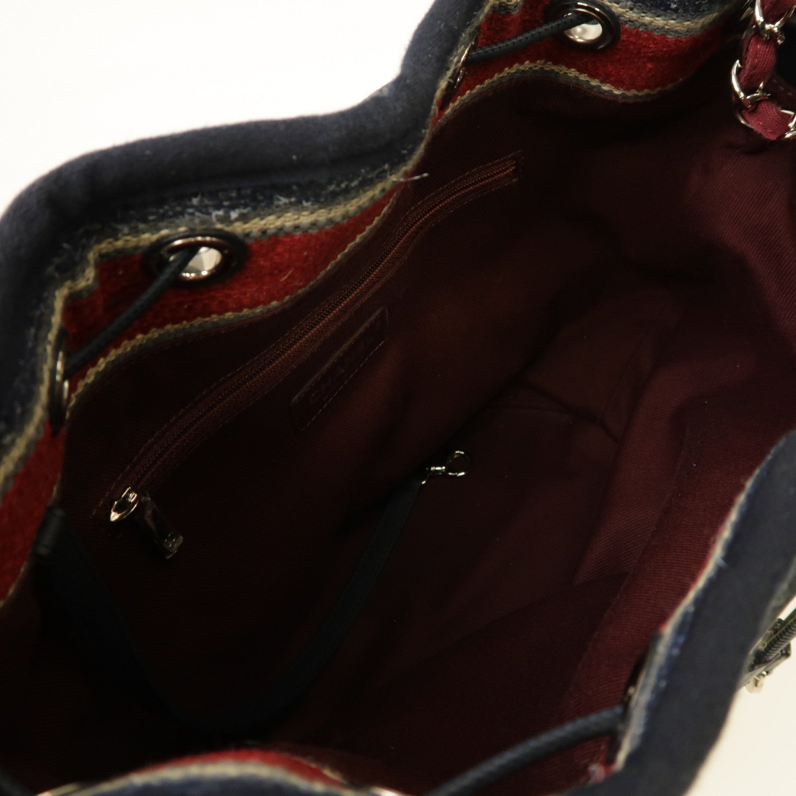 CHANEL (PRICE DOWN) CC SHW Bucket Bag Shoulder Bag Canvas Beige