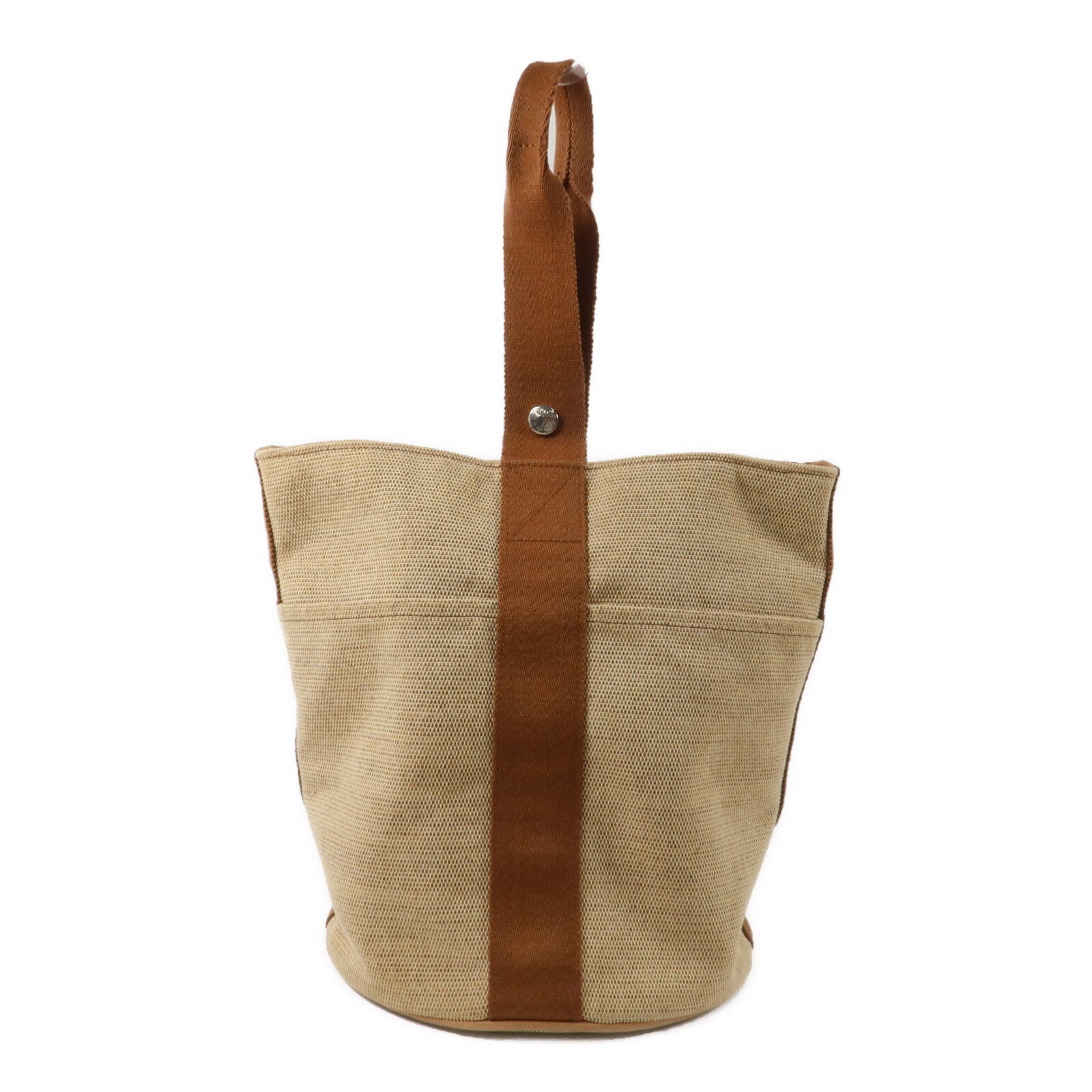 HERMES 帆布Saxo MM Bucket手挽袋