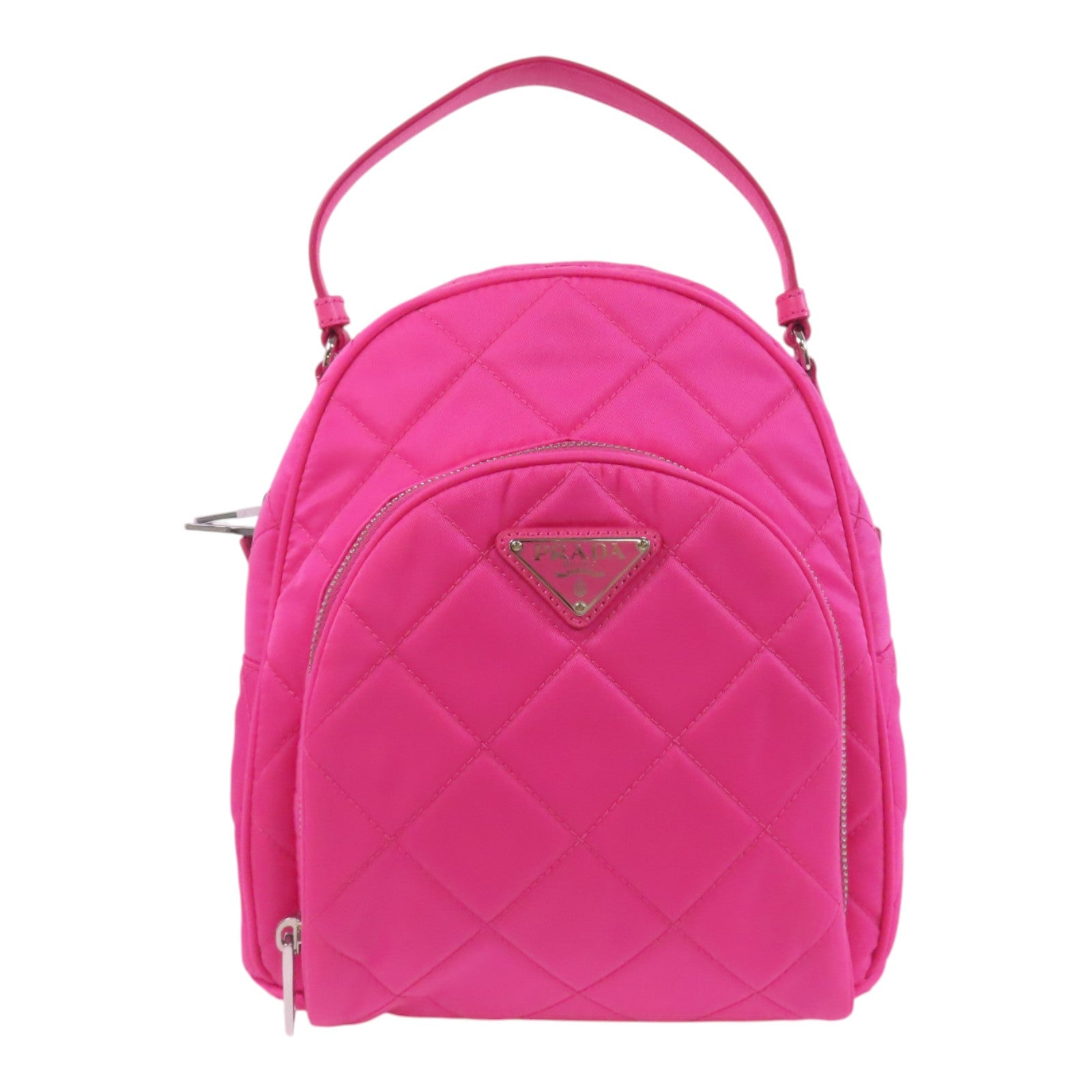 PRADA 尼龍Backpack銀扣背包