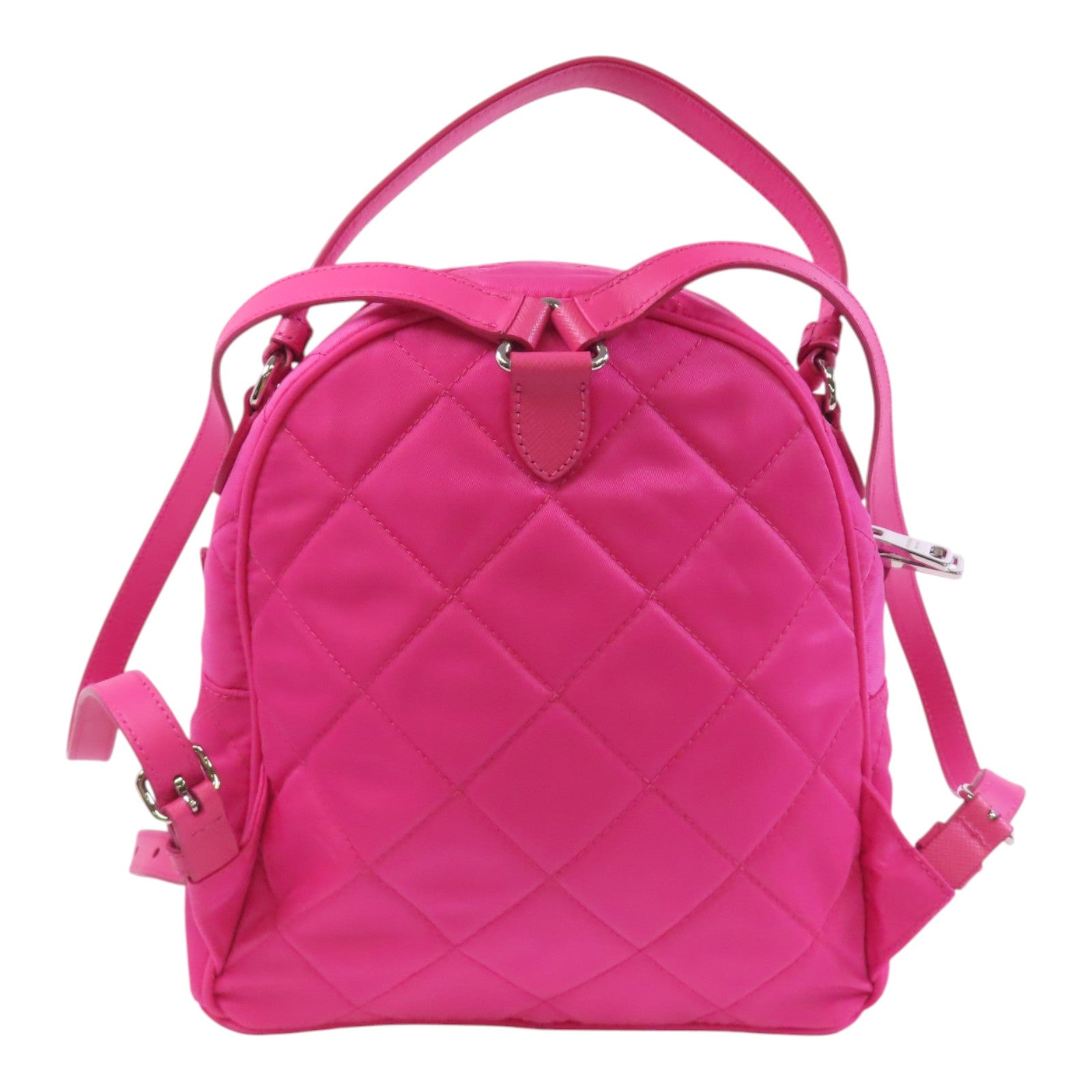 PRADA 尼龍Backpack銀扣背包