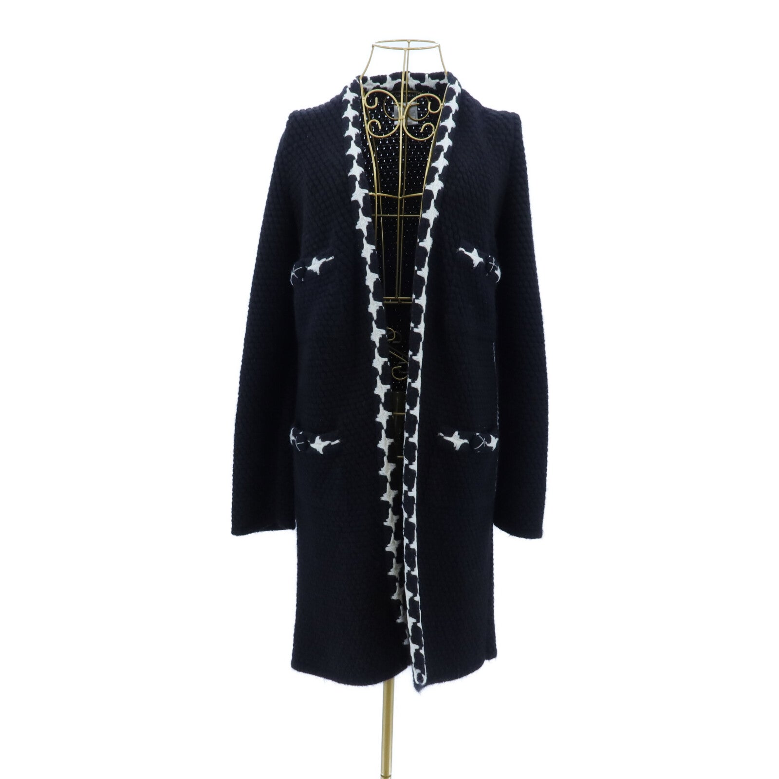 CHANEL Cashmere/Wool Long Cardigan針織