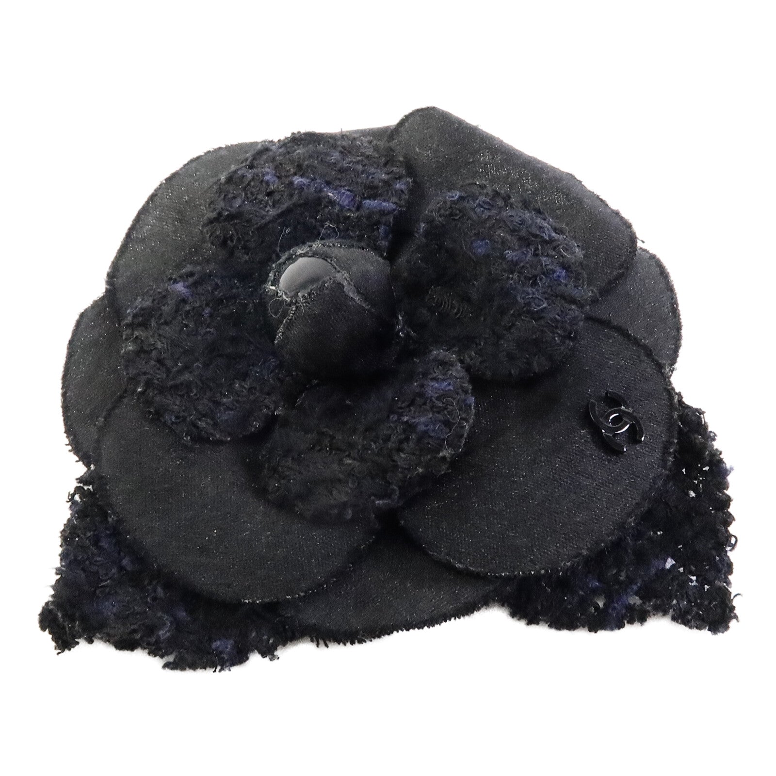 CHANEL 粗花呢Camellia Brooch胸針