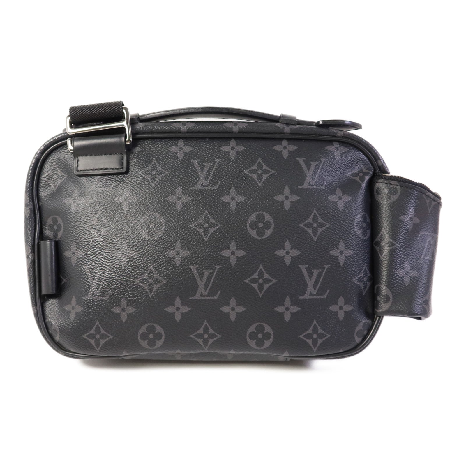 LOUIS VUITTON Monogram Eclipse Bum Bag銀扣手挽肩背兩用袋