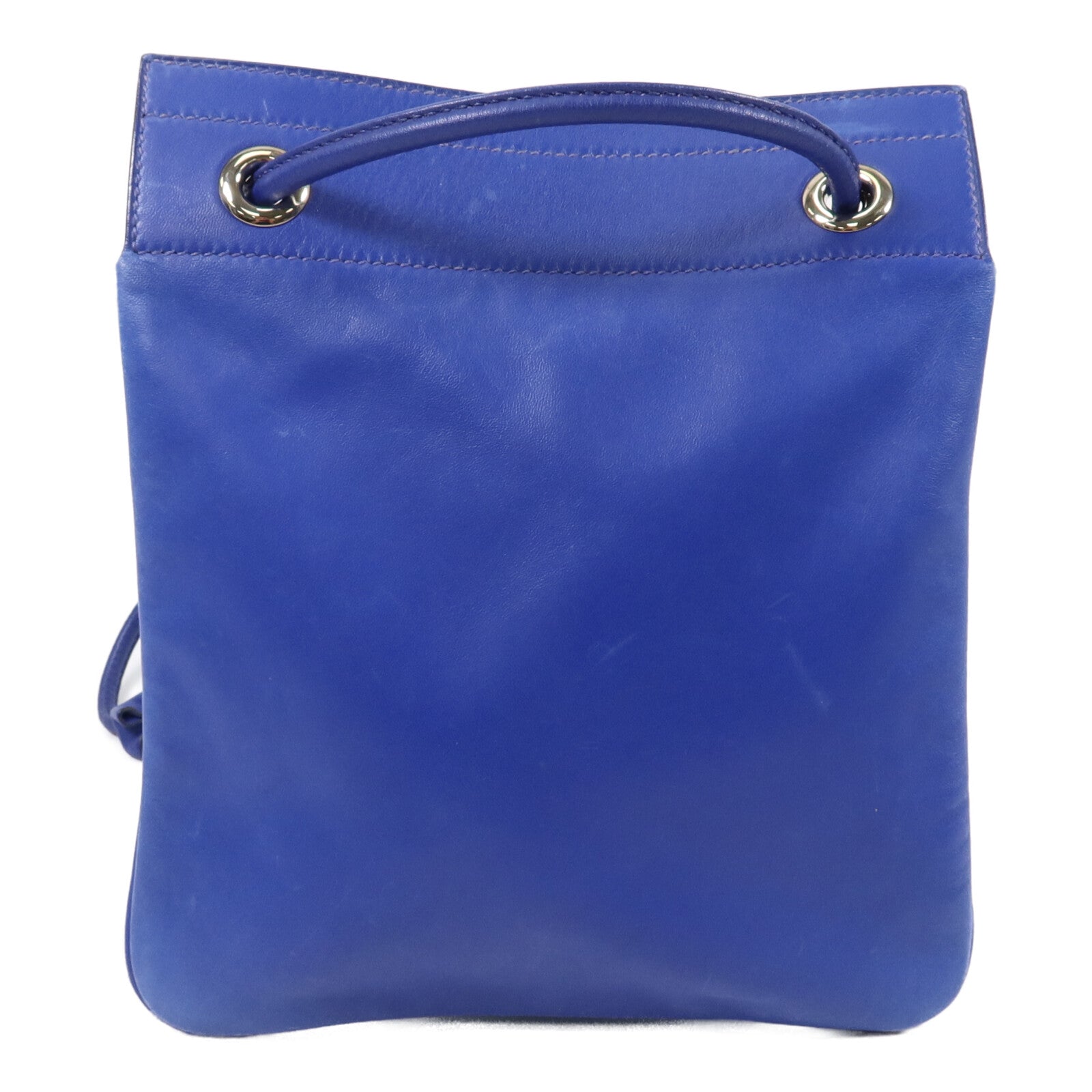 HERMES Swift皮革Aline Mini肩背袋Bleu Electrique