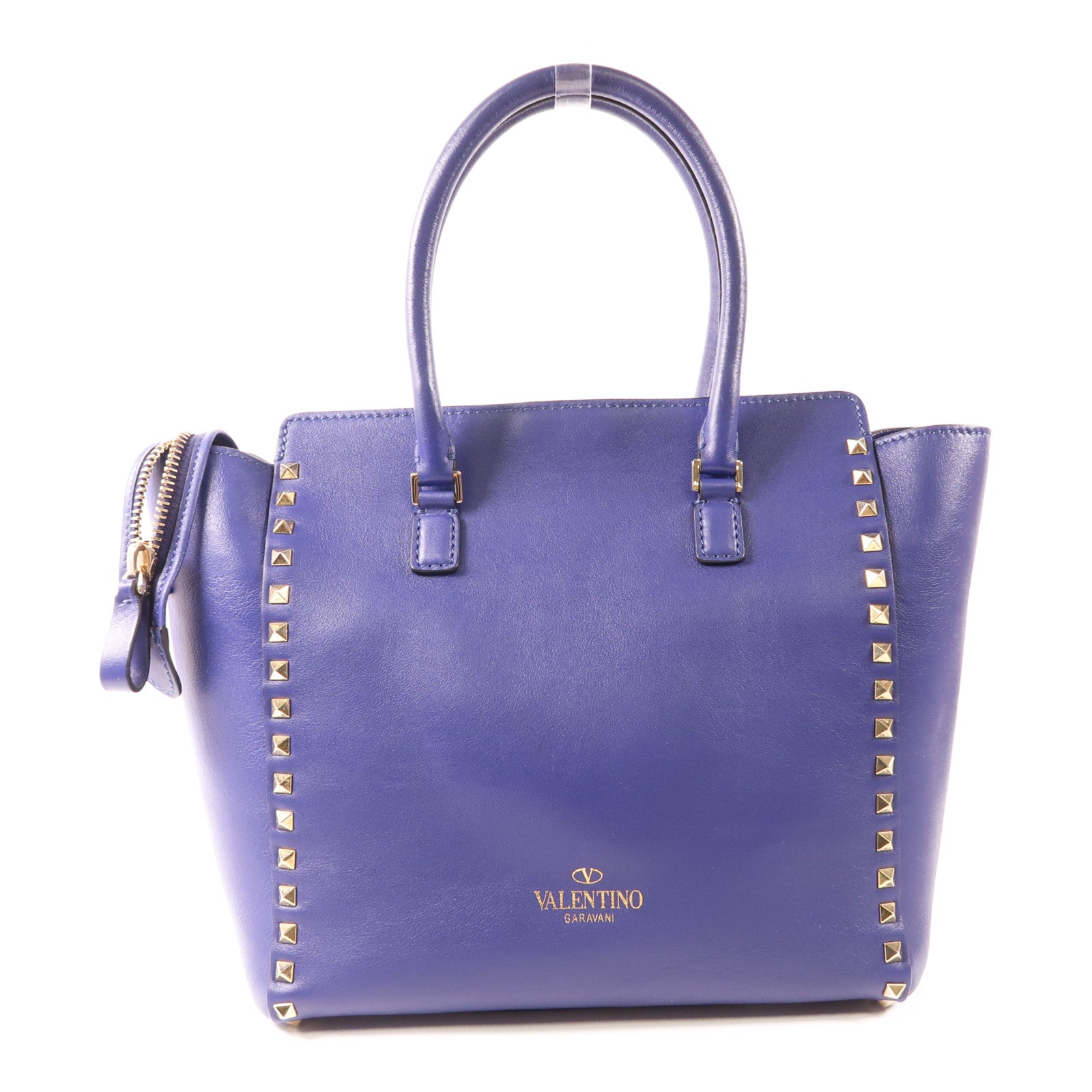 Valentino 【激減優惠】牛皮皮革2 Way Shoulder金扣手挽肩背兩用袋