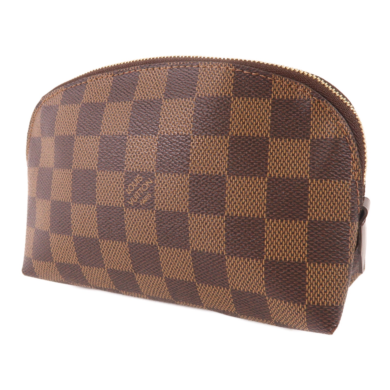 LOUIS VUITTON Damier Make Up Bag PM金扣化妝袋