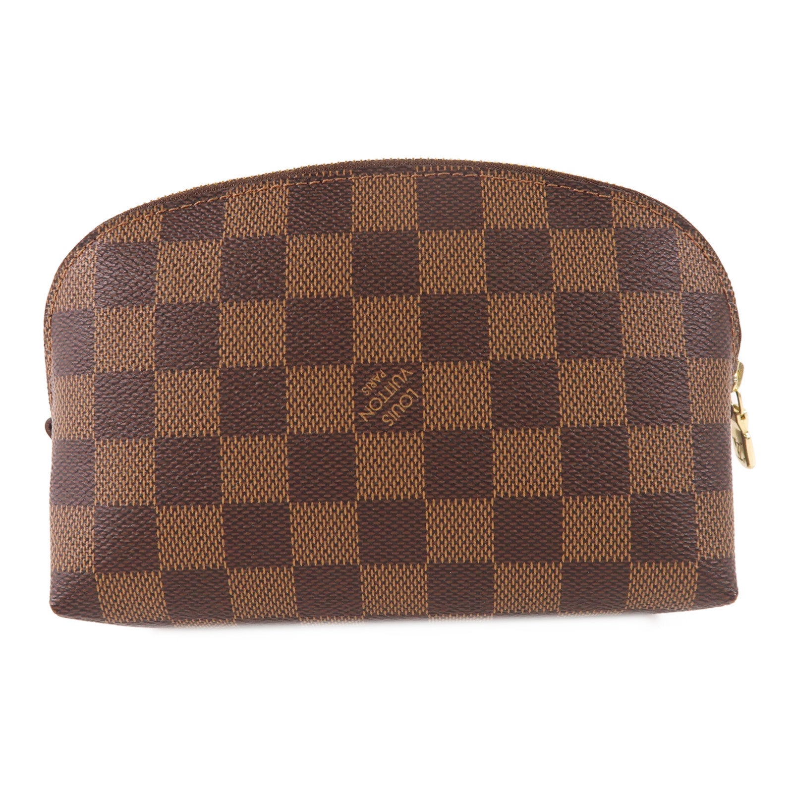 LOUIS VUITTON Damier Make Up Bag PM金扣化妝袋
