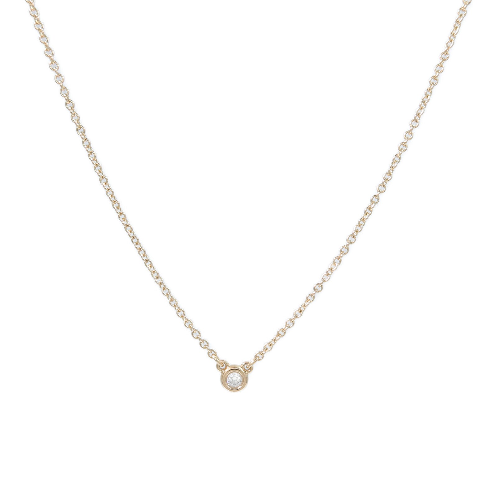 TIFFANY&CO 18K玫瑰金Diamonds by the Yard Necklace鑽石項鍊