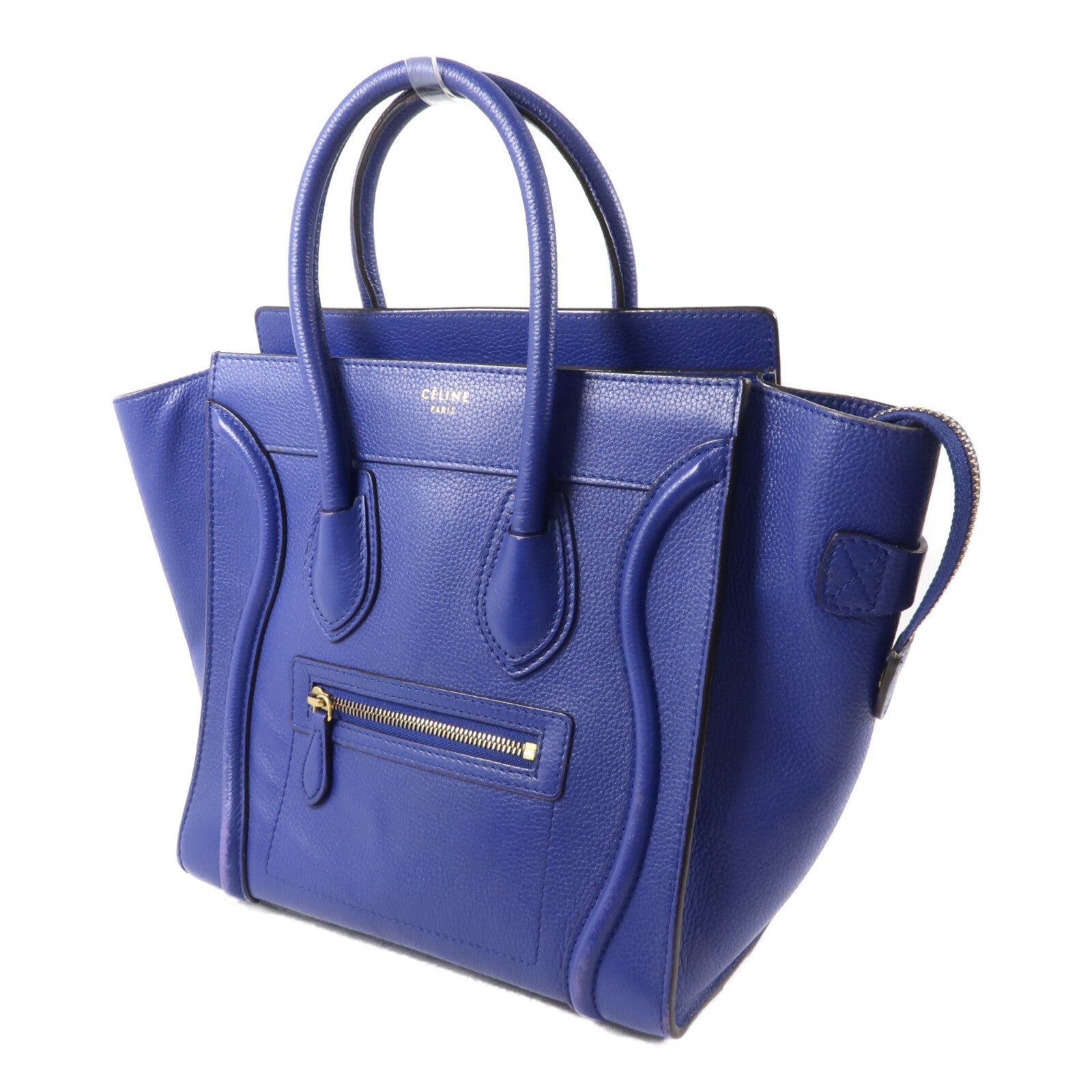 CELINE 牛皮皮革Micro Luggage手挽袋