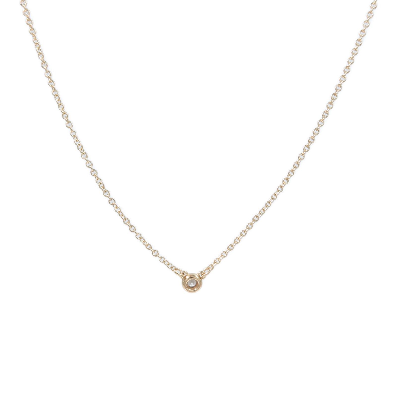TIFFANY&CO 18K玫瑰金Diamonds by the Yard Necklace鑽石項鍊