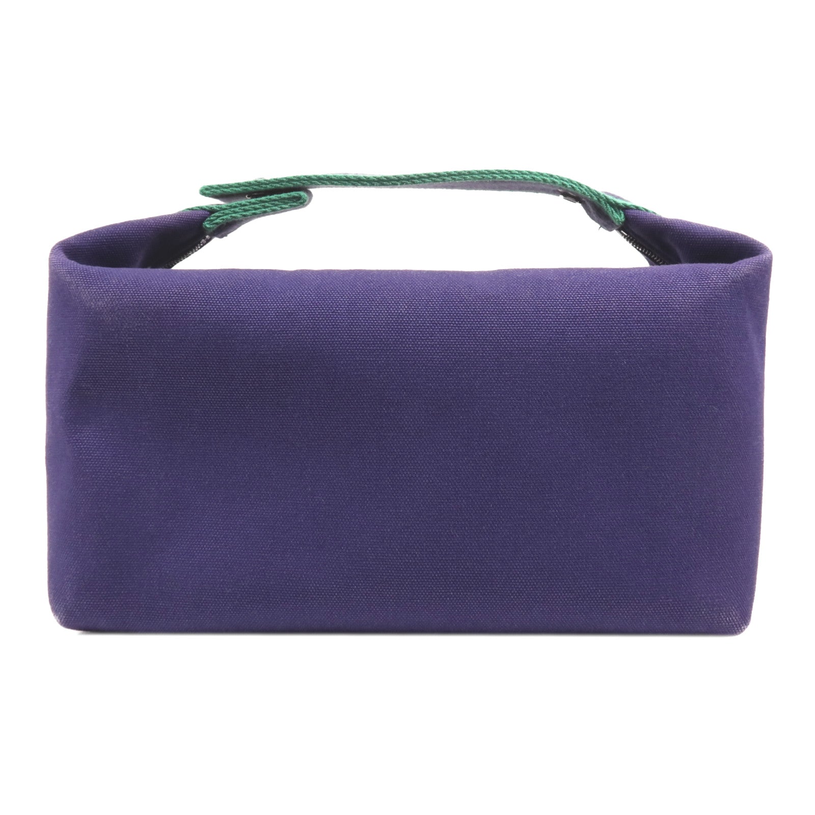 HERMES 帆布Bride-A-Brac GM銀扣手挽袋