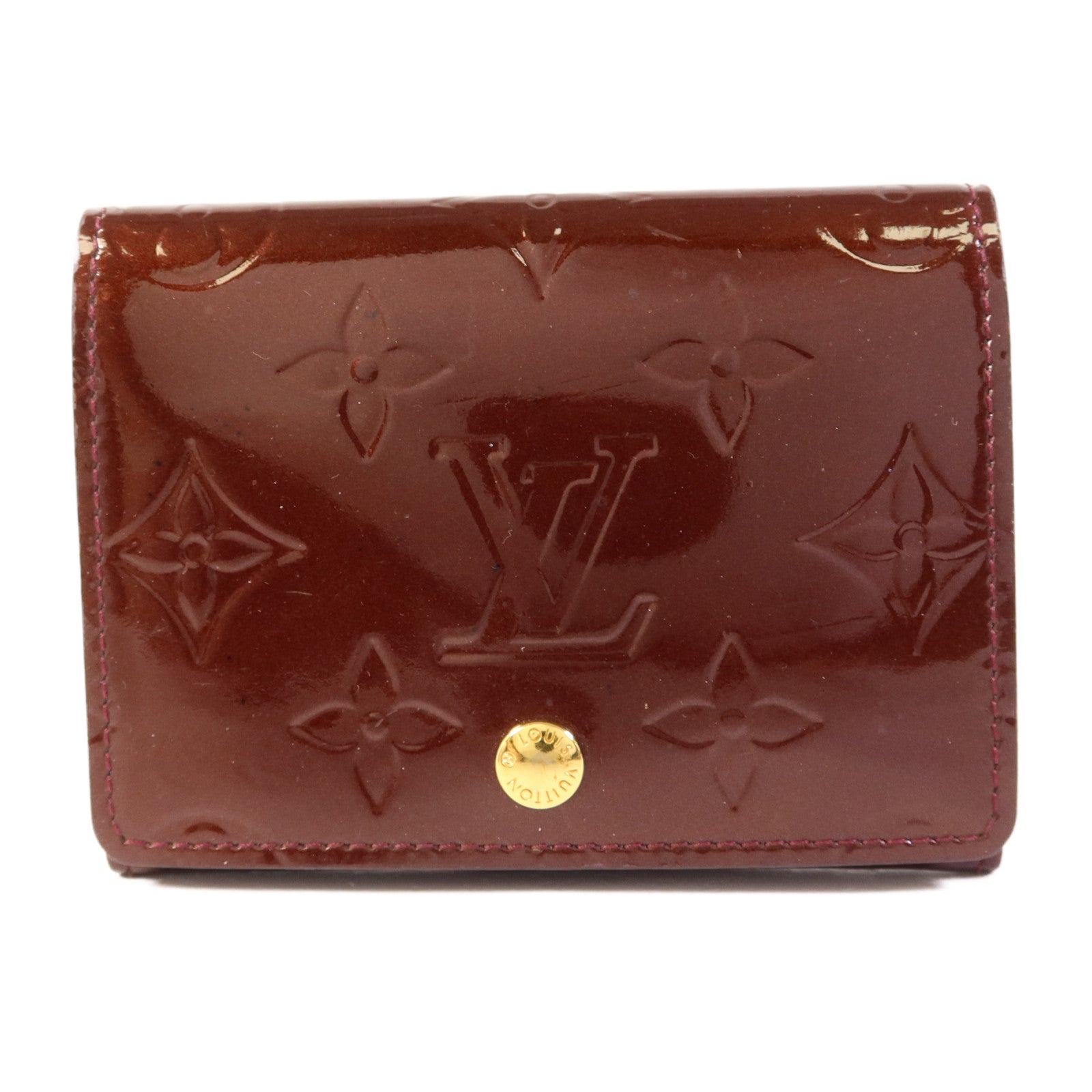 LOUIS VUITTON Vernis Card Case金扣卡片套