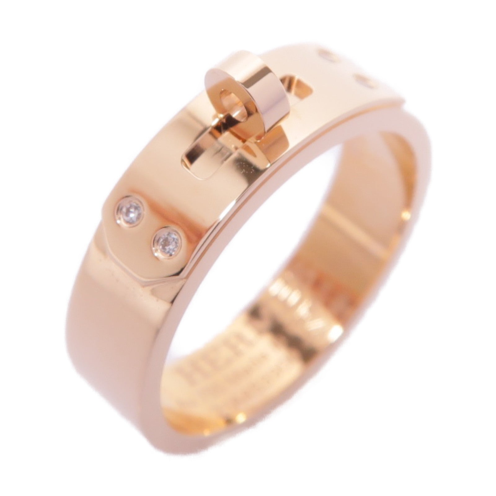 洗練された輝き HERMES Bague Kelly ローズゴールドリング Kelly ring, small model | Hermès USA