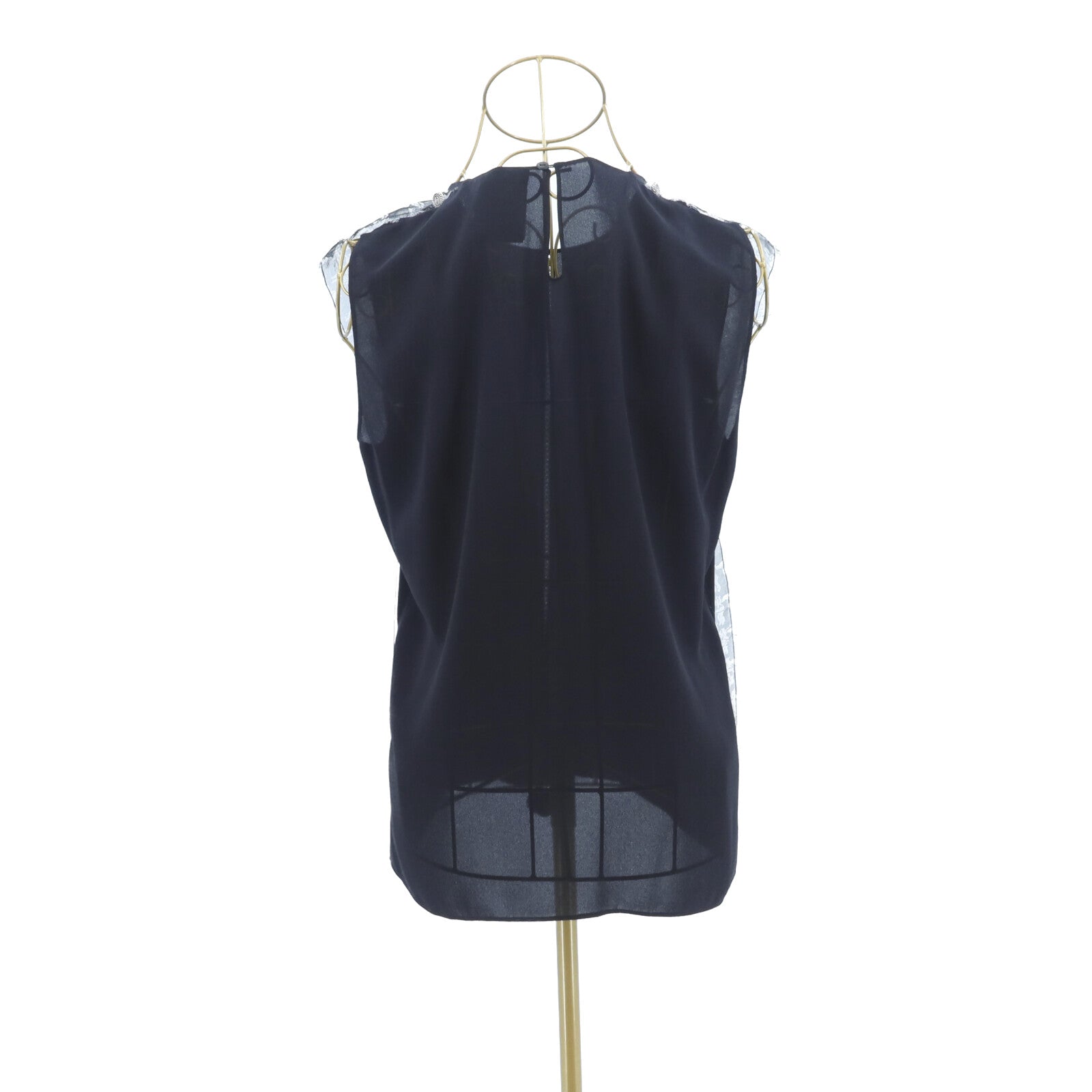 CHANEL 絲質No sleeves無袖上衣