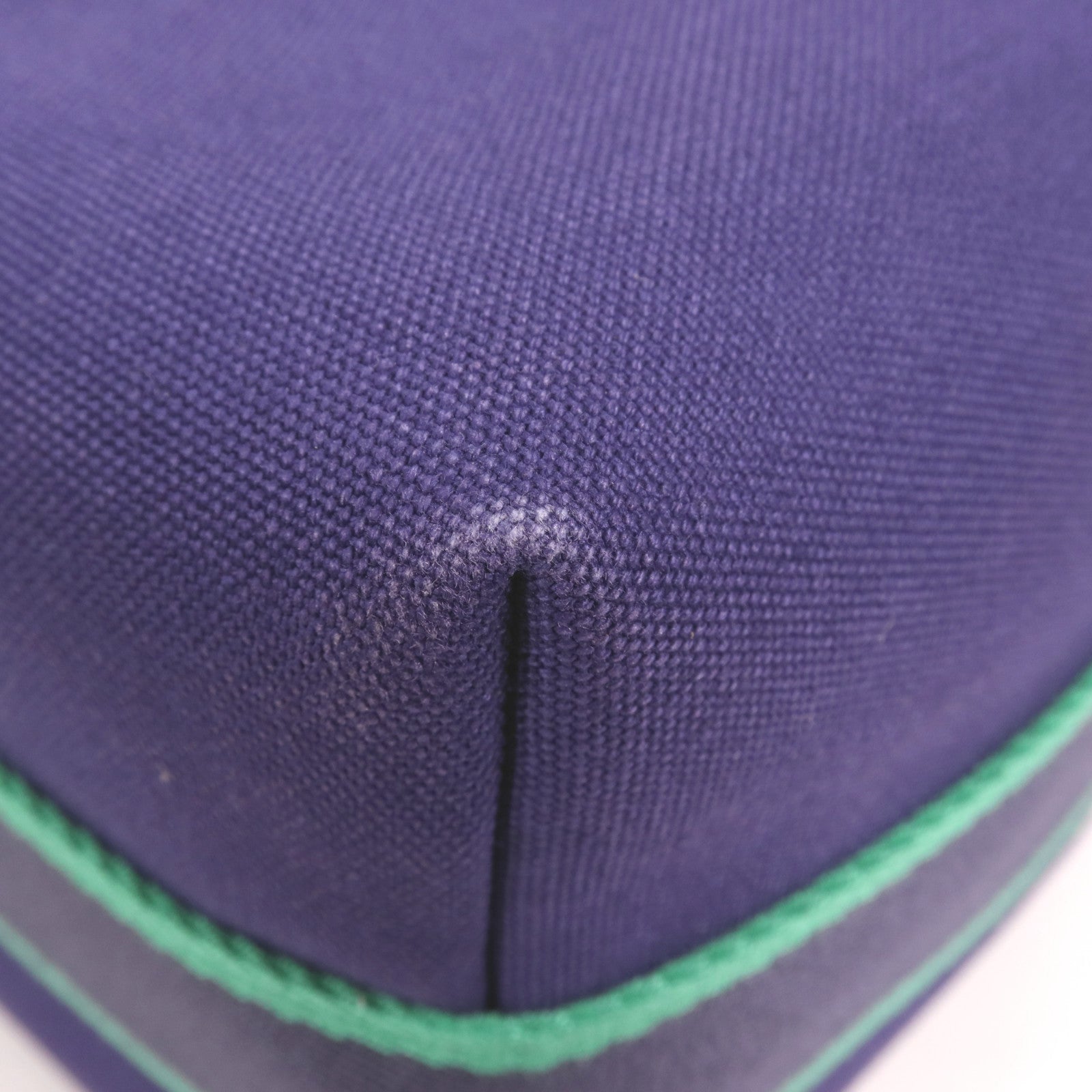 HERMES 帆布Bride-A-Brac GM銀扣手挽袋