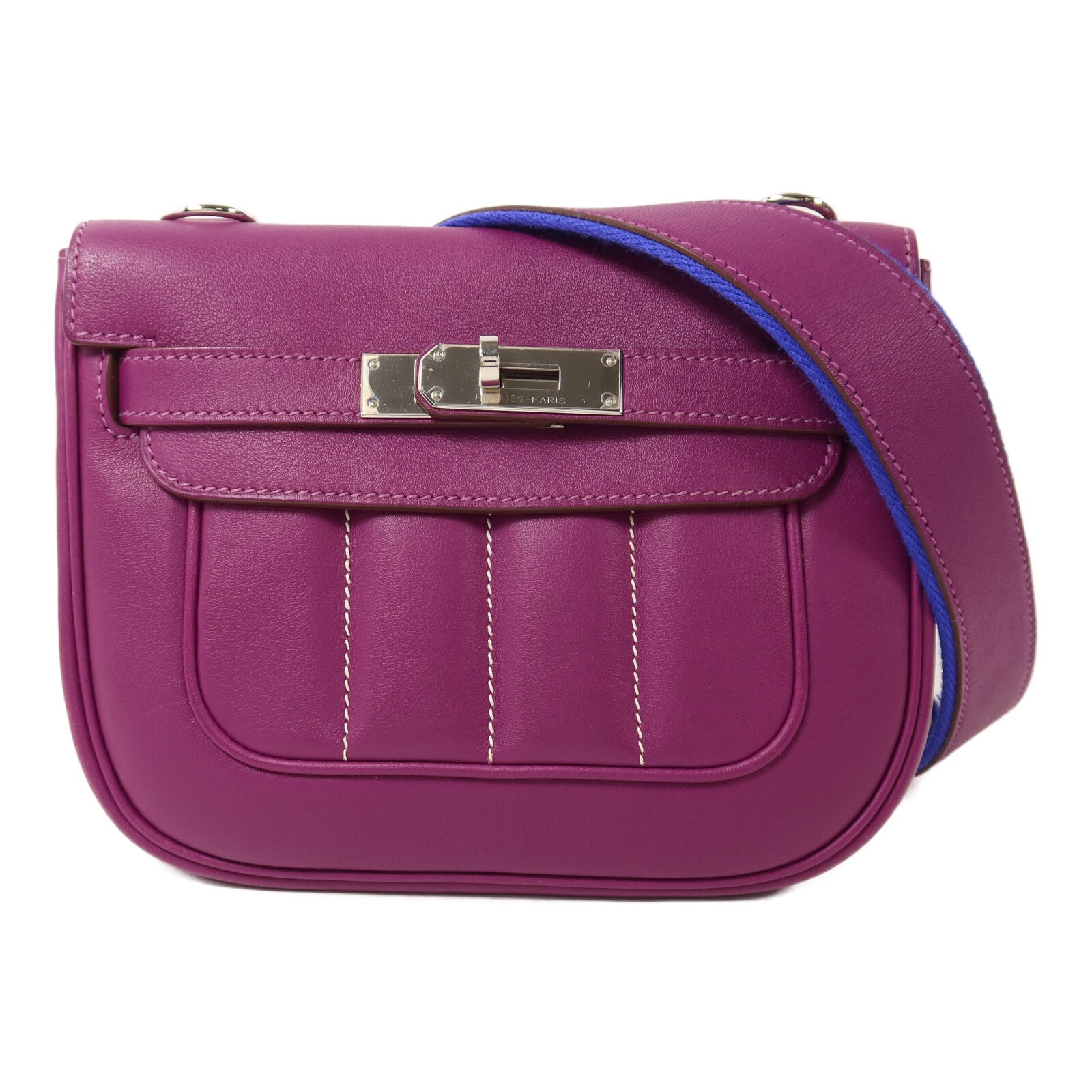 HERMES Swift皮革Berline Mini肩背袋Anemone