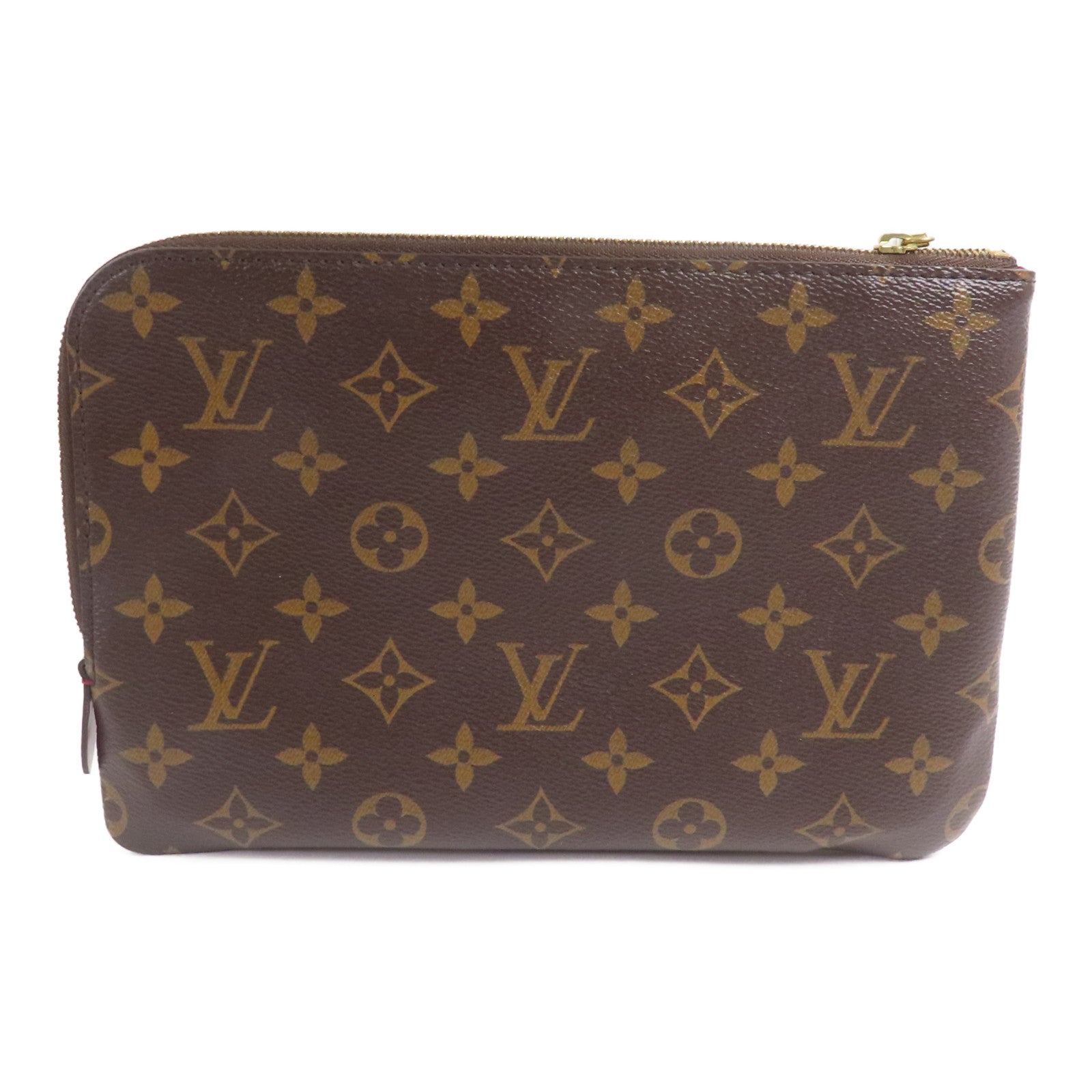 LOUIS VUITTON Monogram Etui Voyage PM手拿包棕色