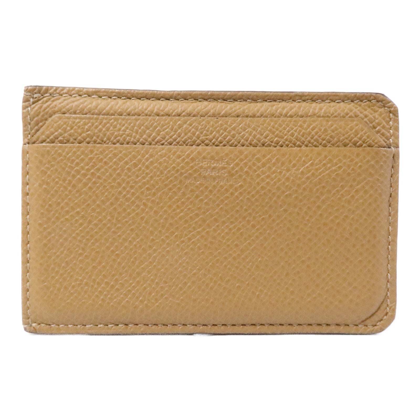 HERMES Epsom皮革City 4CC Card Holder卡片套Biscuit