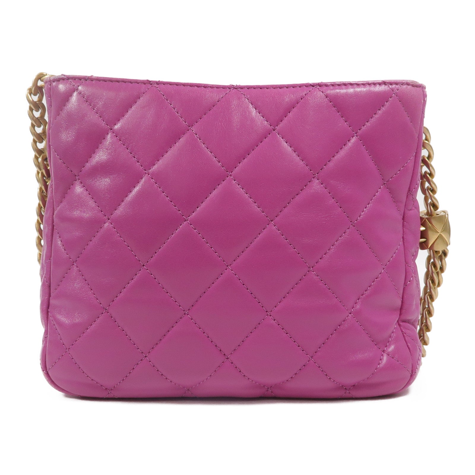 CHANEL 羊皮皮革Hobo Bag鏈帶肩背袋