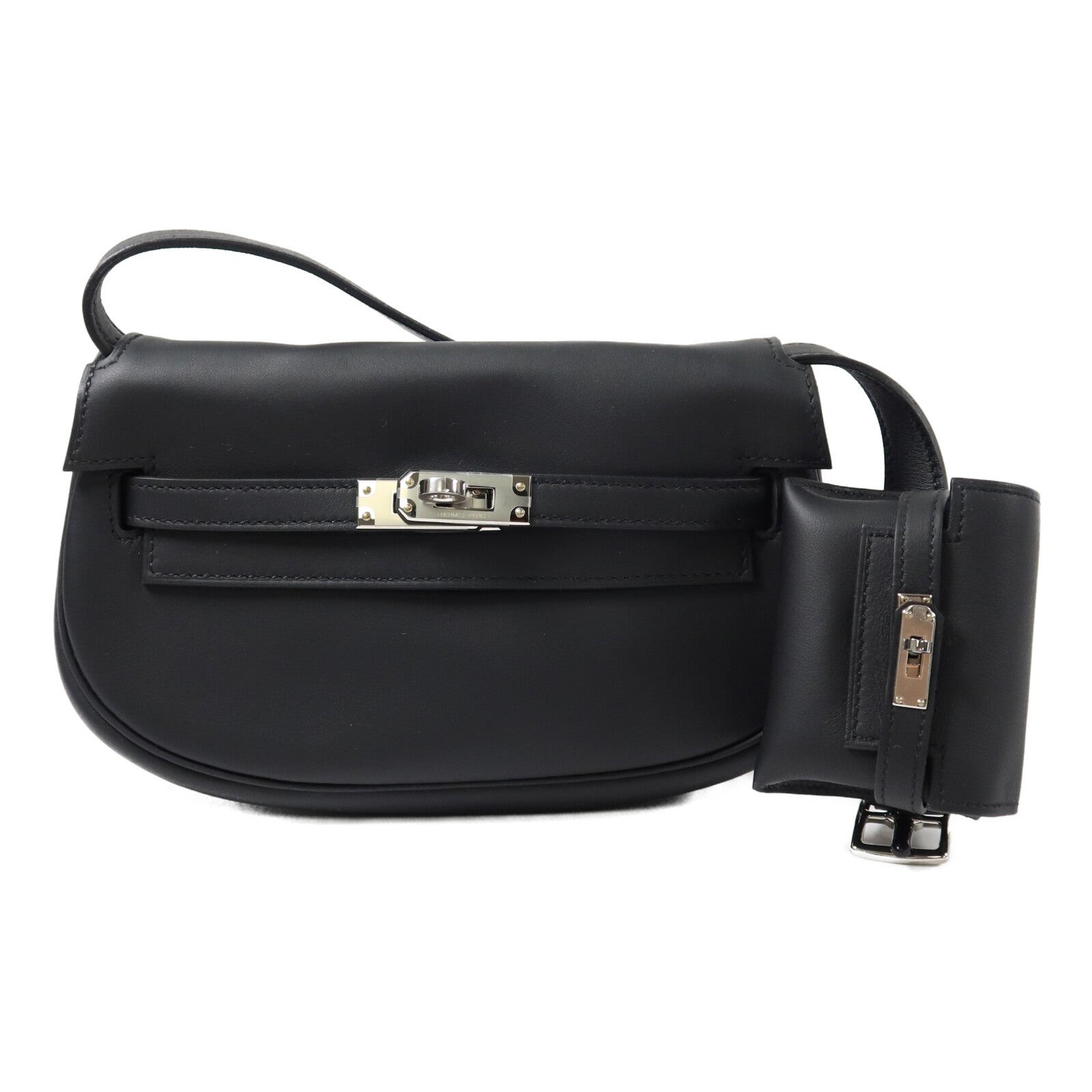 HERMES Swift皮革Kelly Moove肩背袋Noir