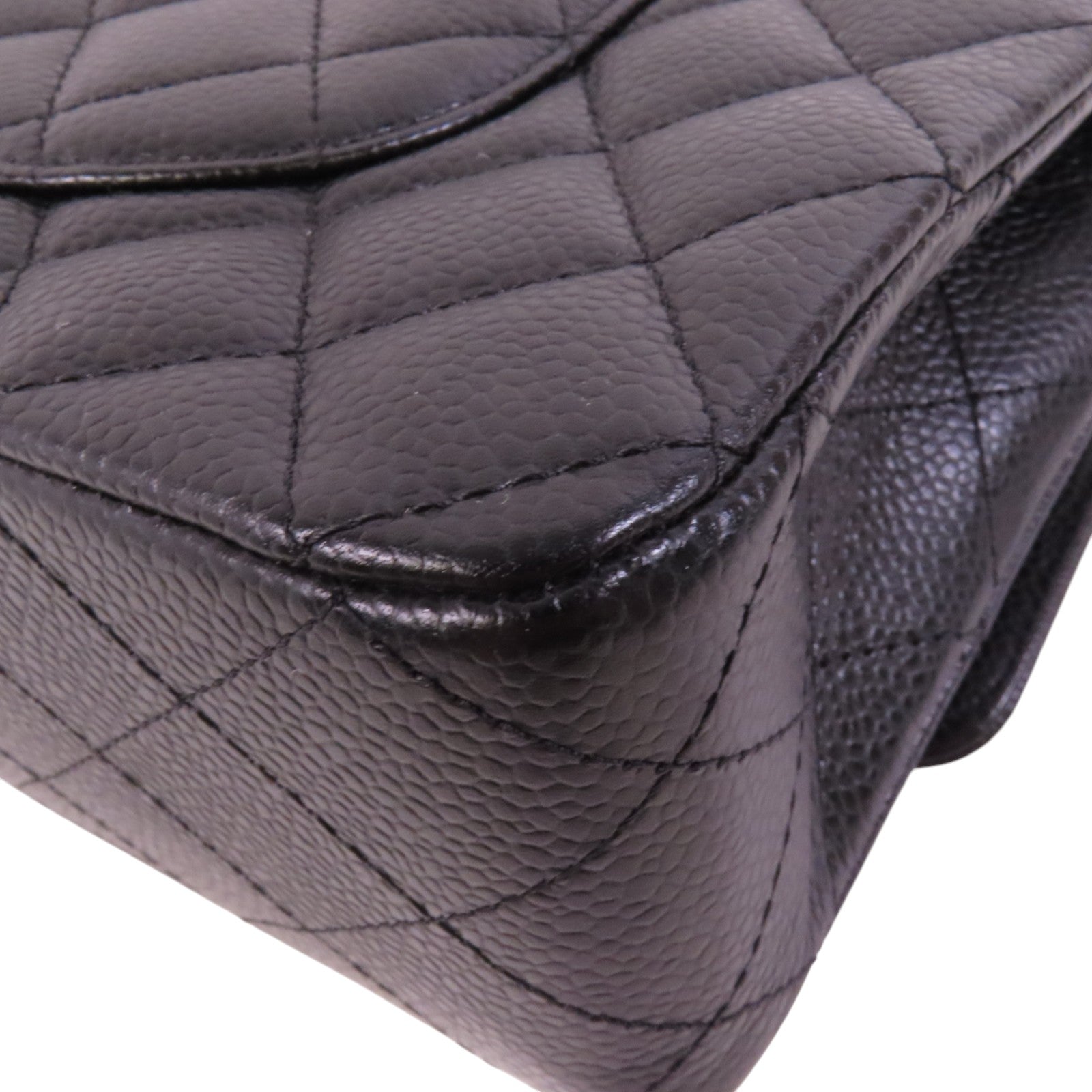 CHANEL 牛皮皮革Classic 25銀扣鏈帶肩背袋