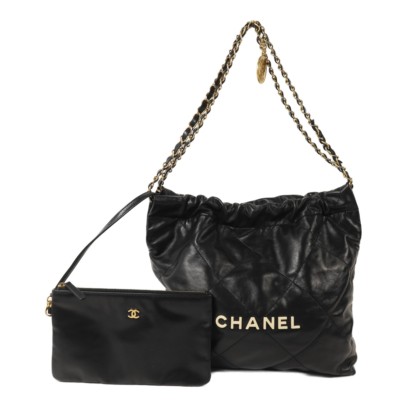 CHANEL 牛皮皮革Chanel 22 Small鏈帶肩背袋