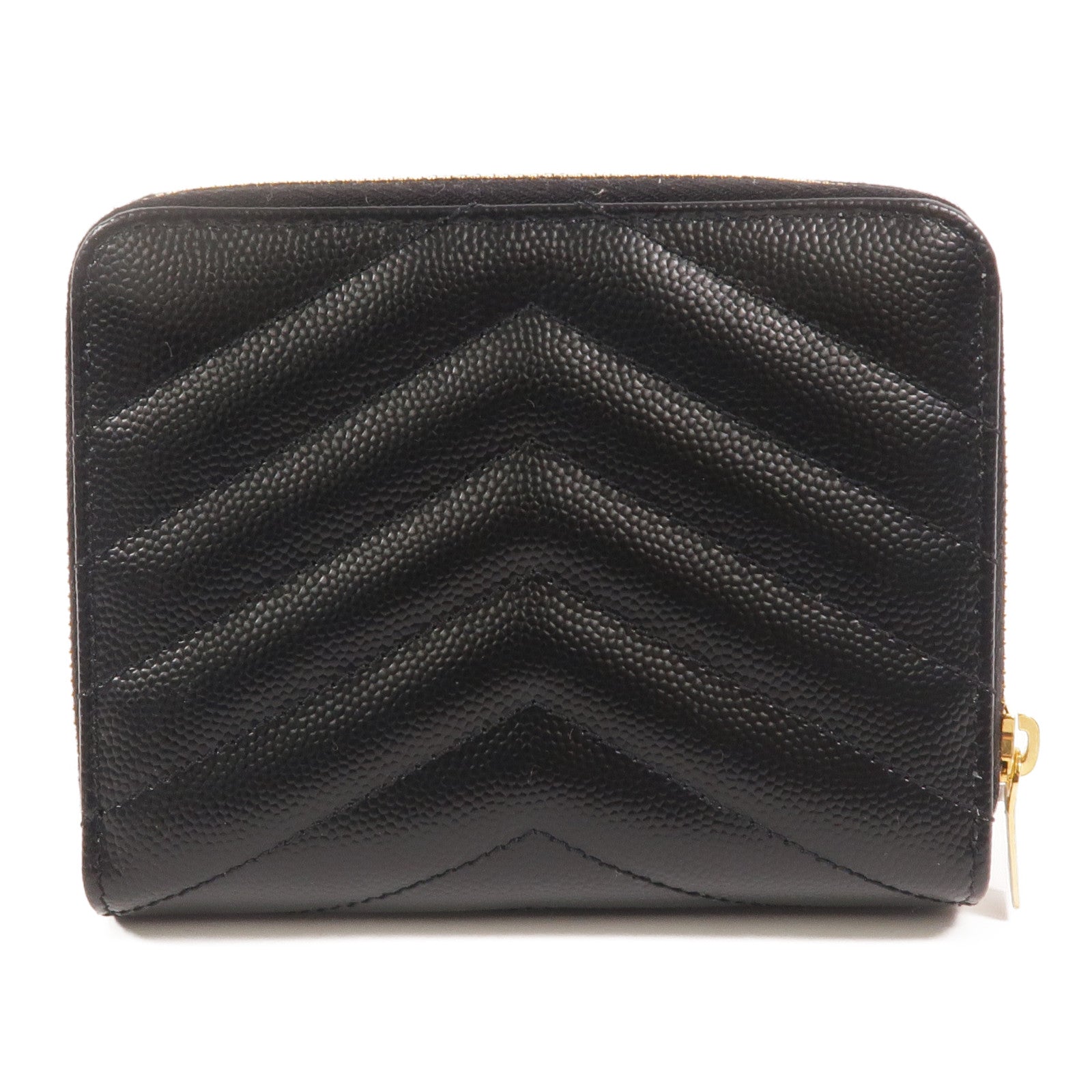 SAINT LAURENT 牛皮皮革Zip Round Wallet錢包