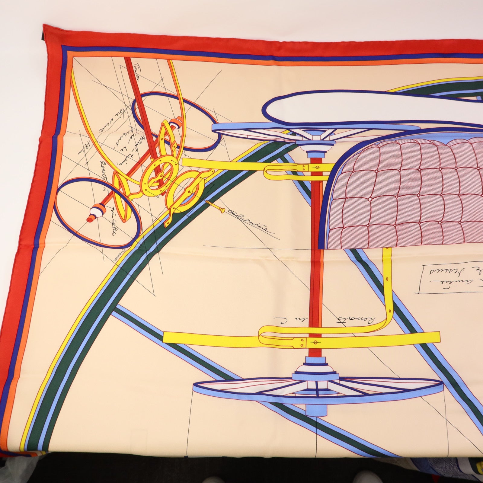 HERMES 絲質Scarf 140X140絲巾