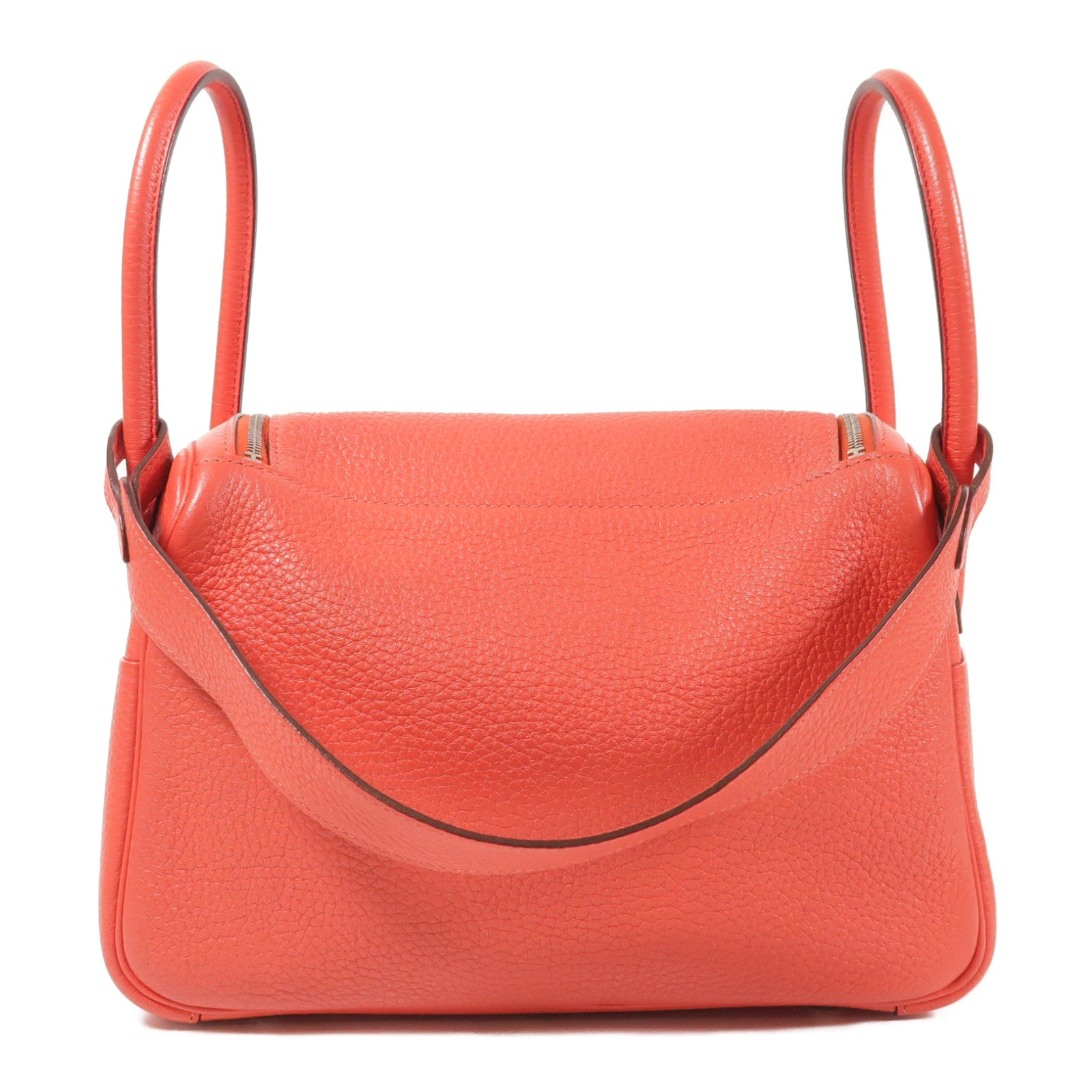 HERMES Clemence皮革Lindy 26銀扣手挽肩背兩用袋